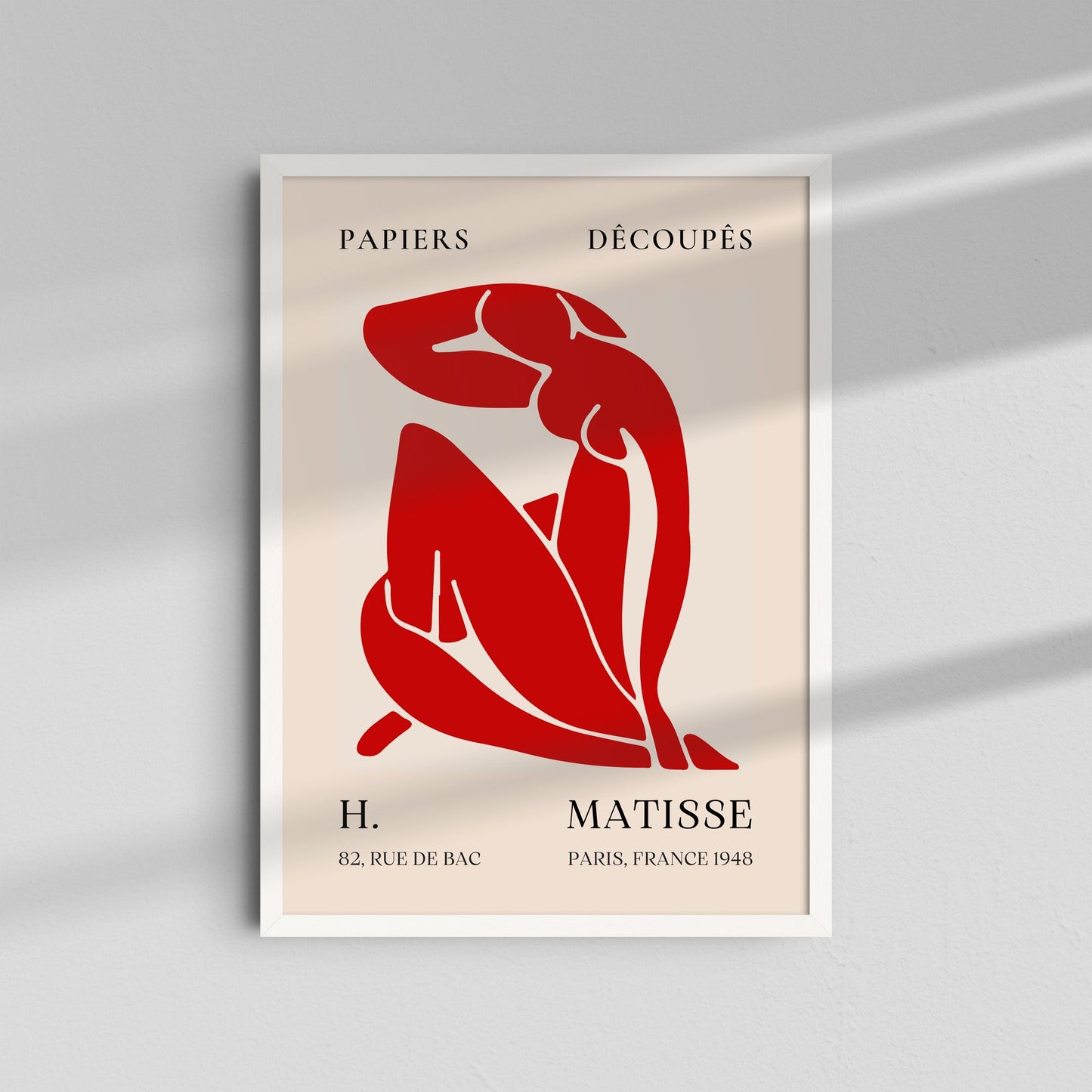 Figura Roja Recortada - Matisse