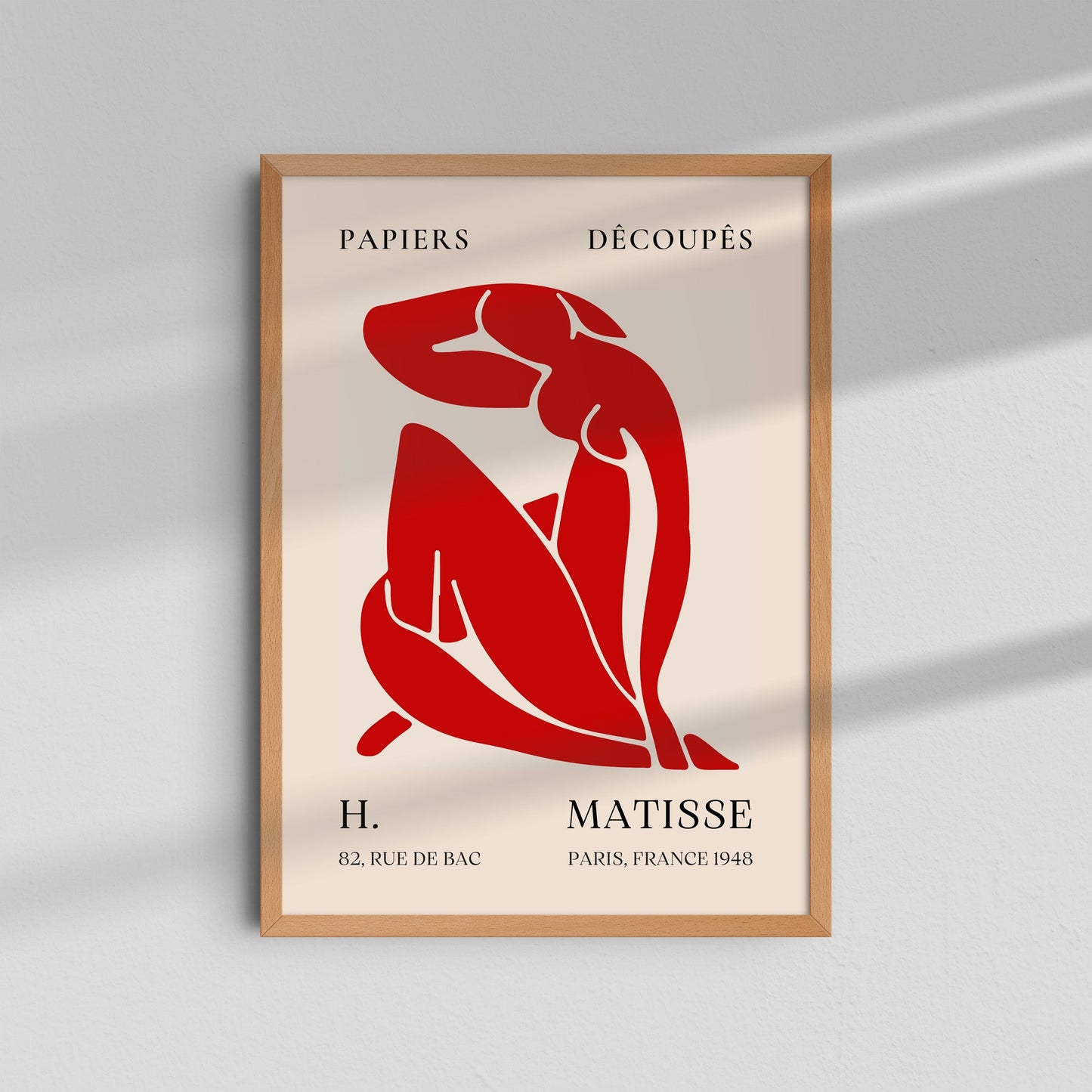 Figura Roja Recortada - Matisse