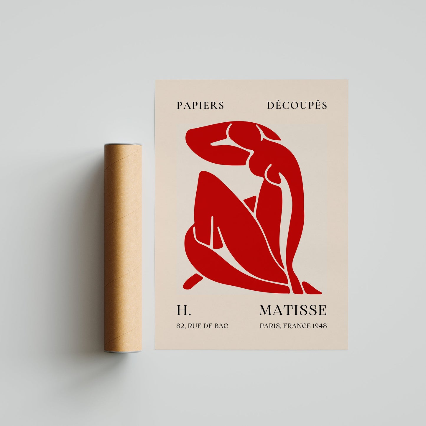 Figura Roja Recortada - Matisse