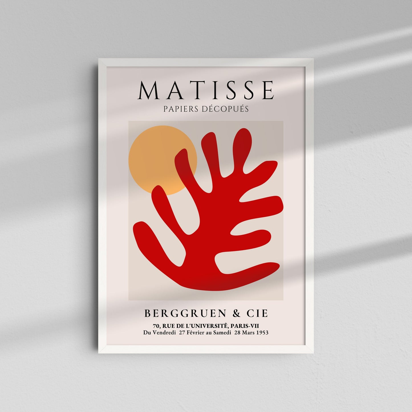 Rama Roja y Sol - Matisse