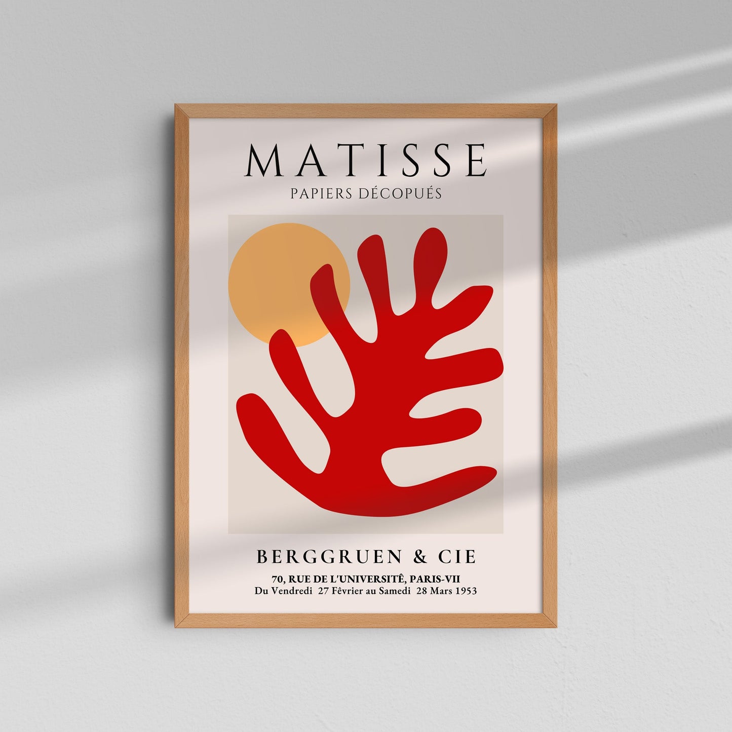 Rama Roja y Sol - Matisse