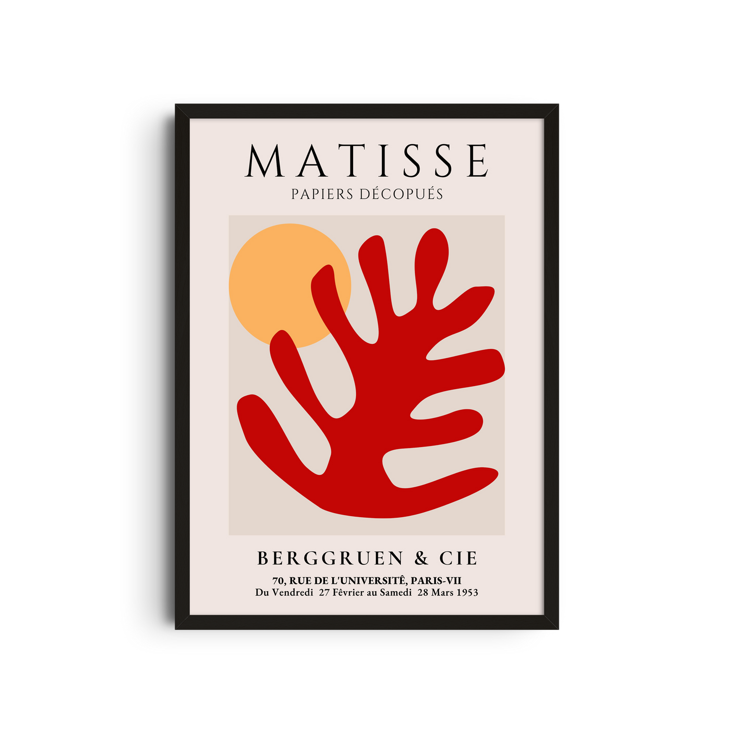 Rama Roja y Sol - Matisse