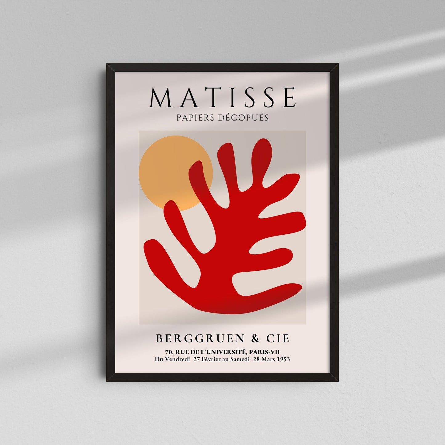 Rama Roja y Sol - Matisse