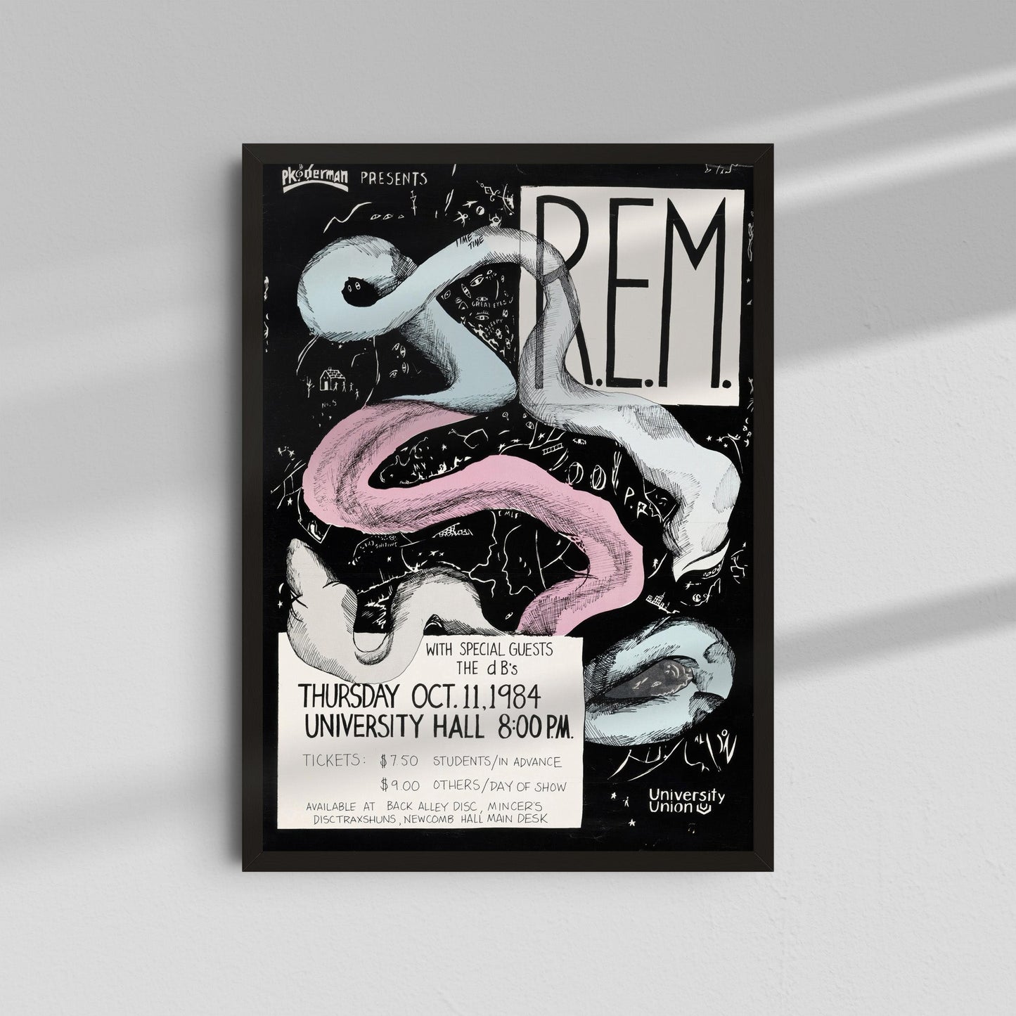 R.E.M. - Snake Black White