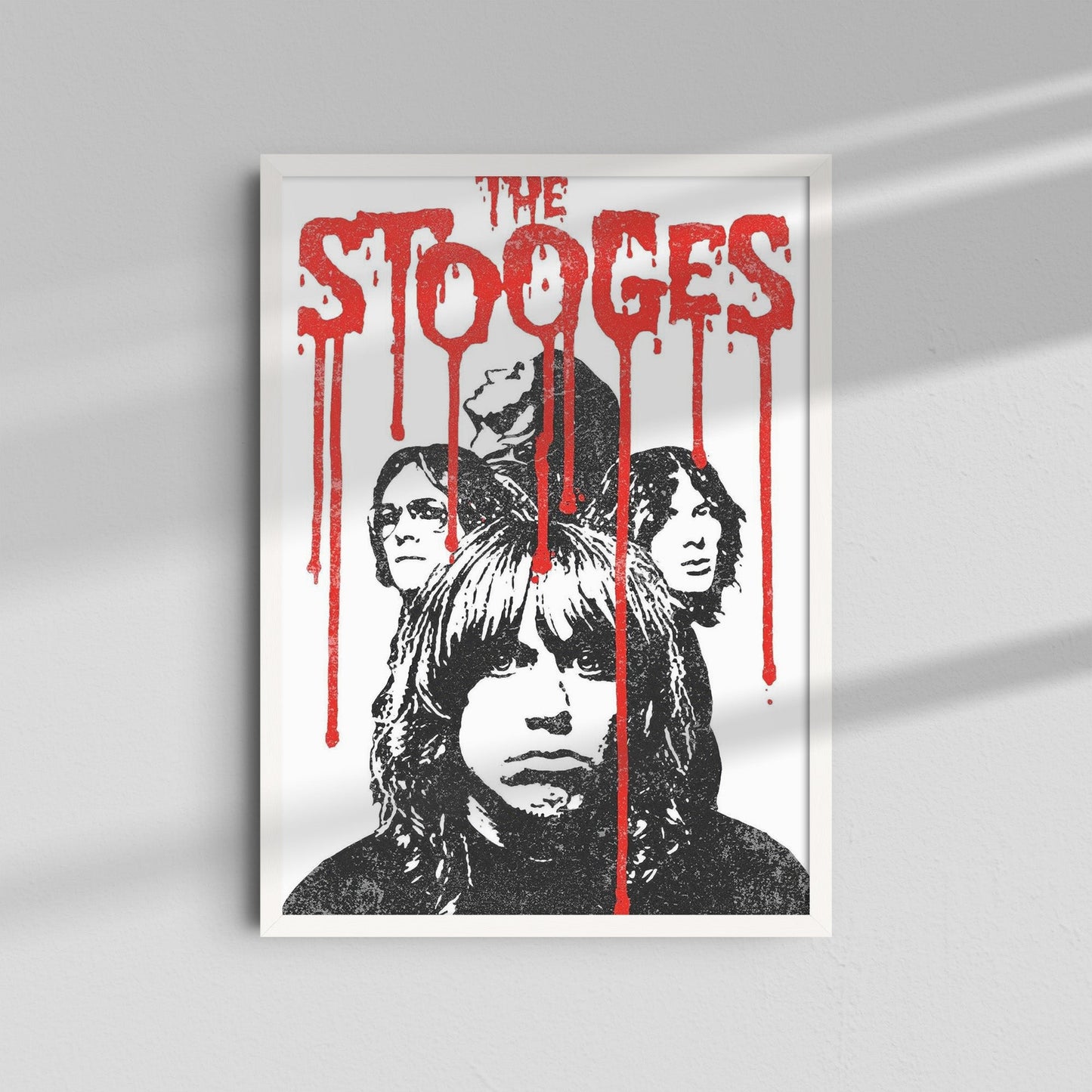 The Stooges - Red Drips Poster