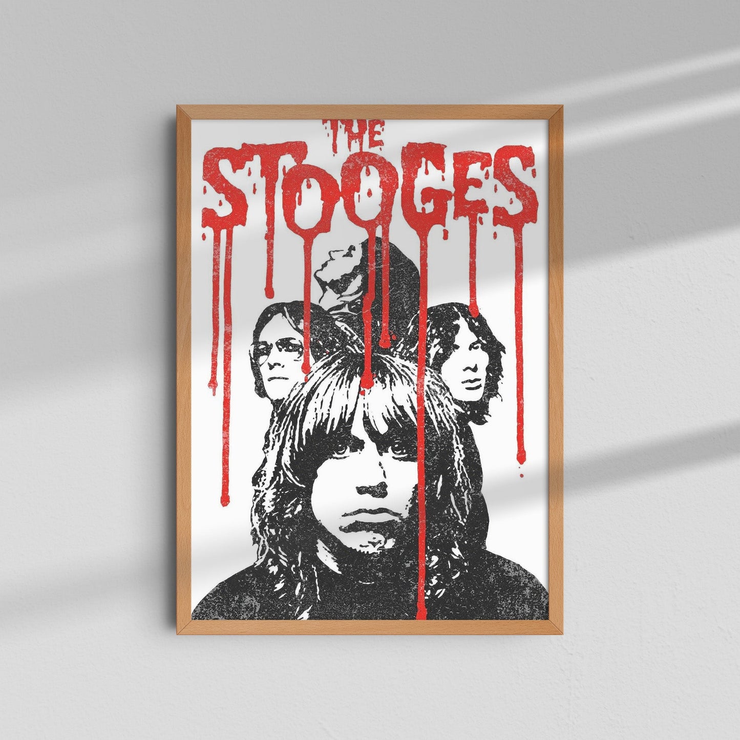 The Stooges - Red Drips Poster