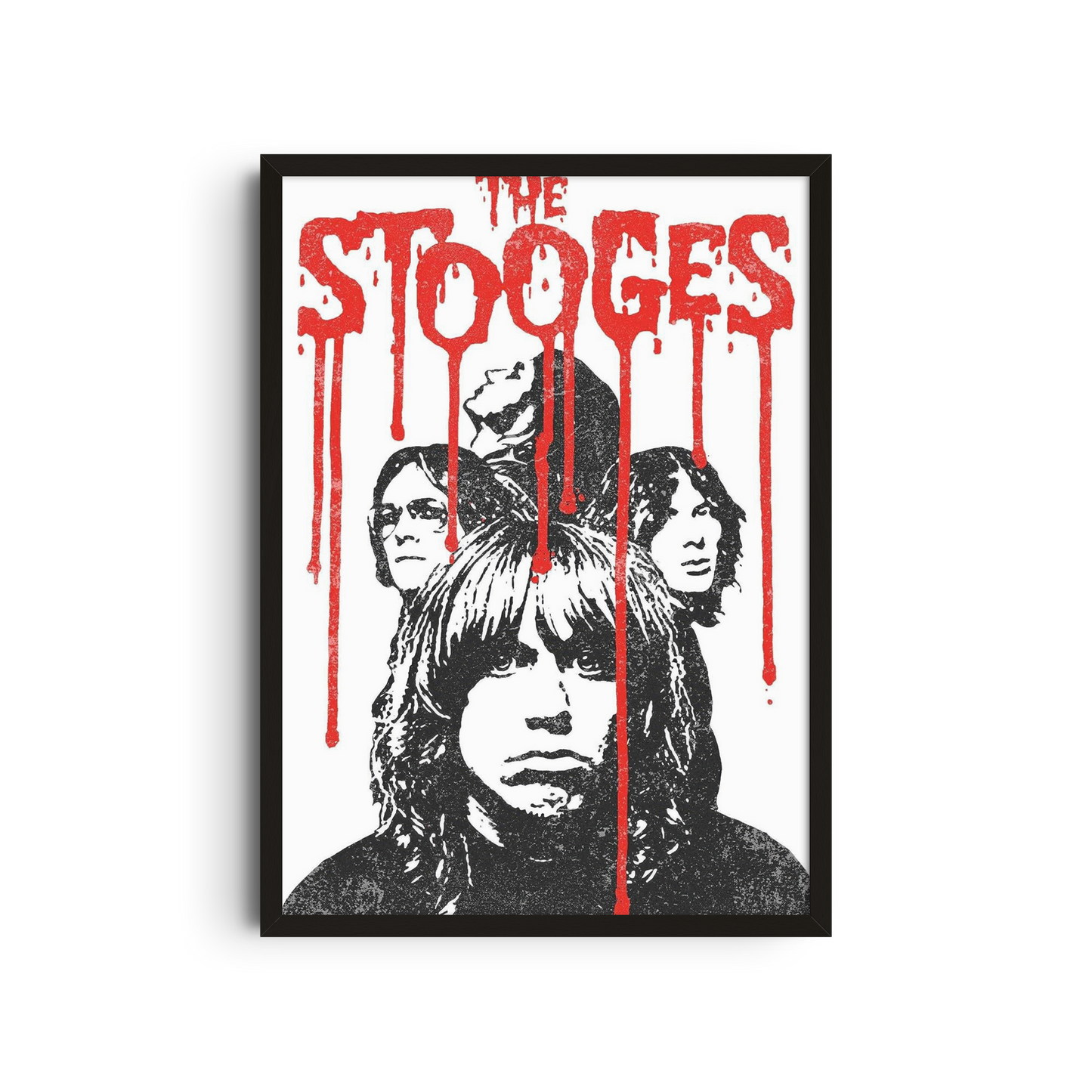 The Stooges - Red Drips Poster
