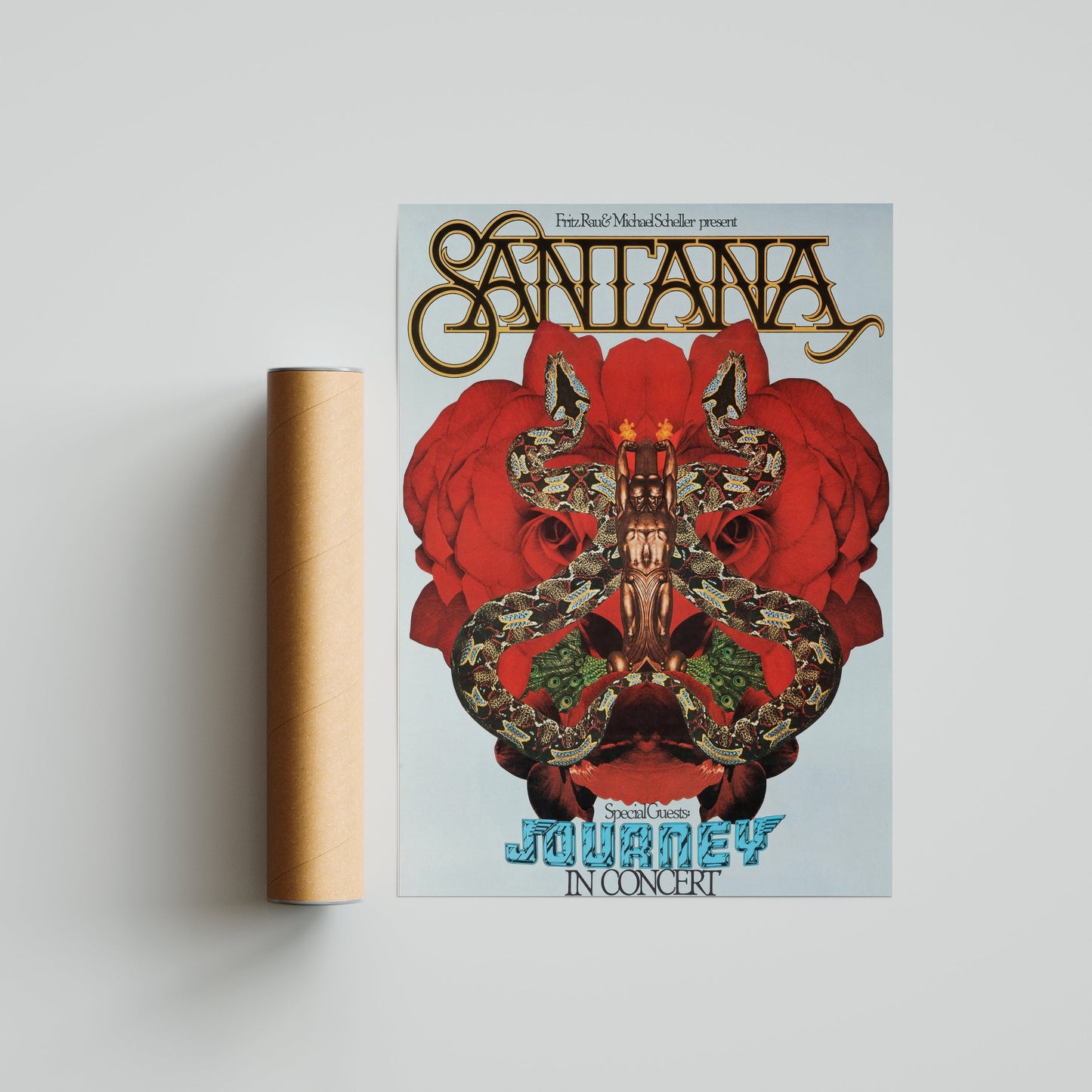 Santana & Journey - Red Mask Poster