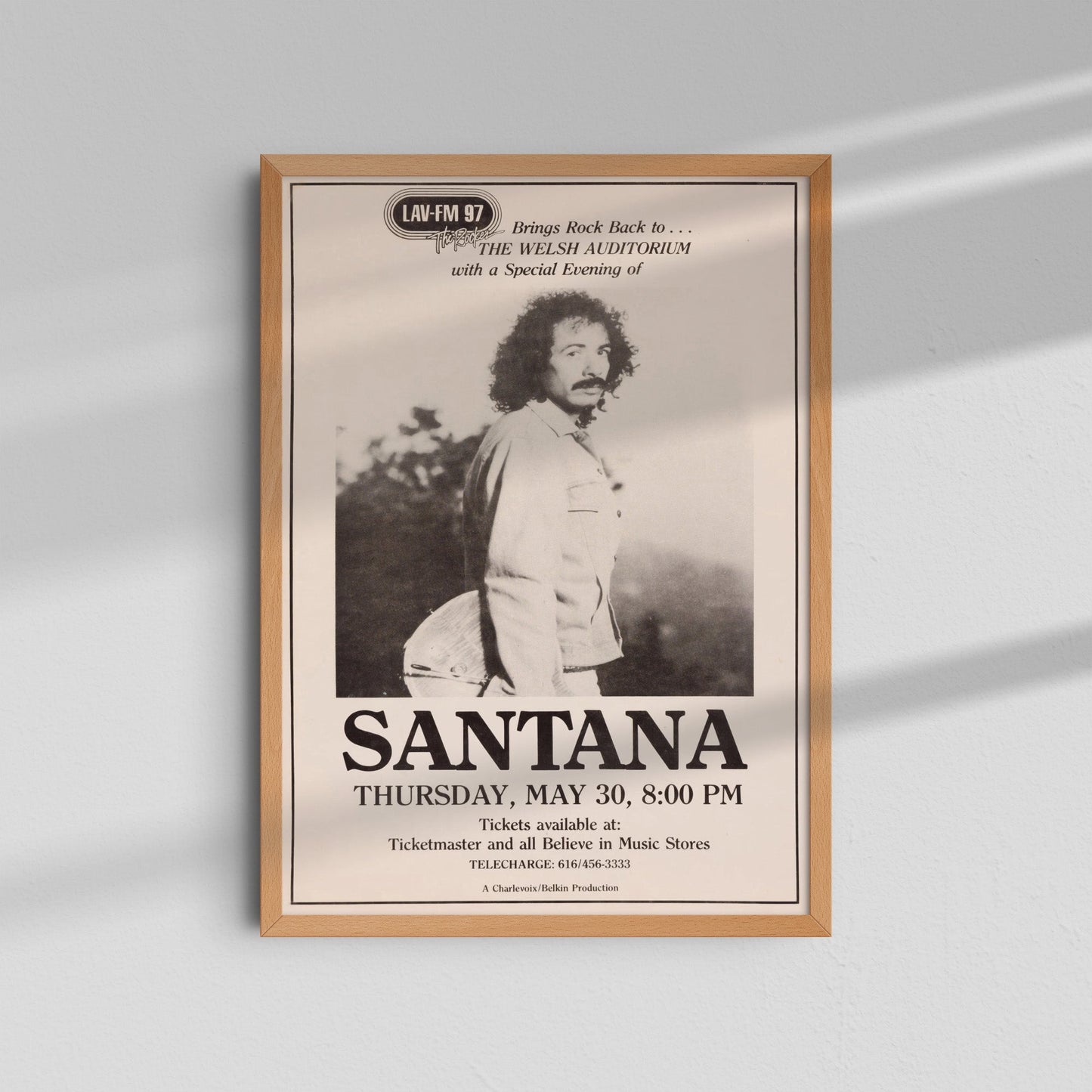 Santana - Black and White Portrait