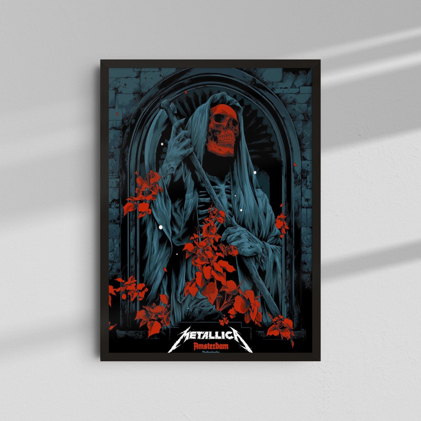 Metallica - Red Roses Poster