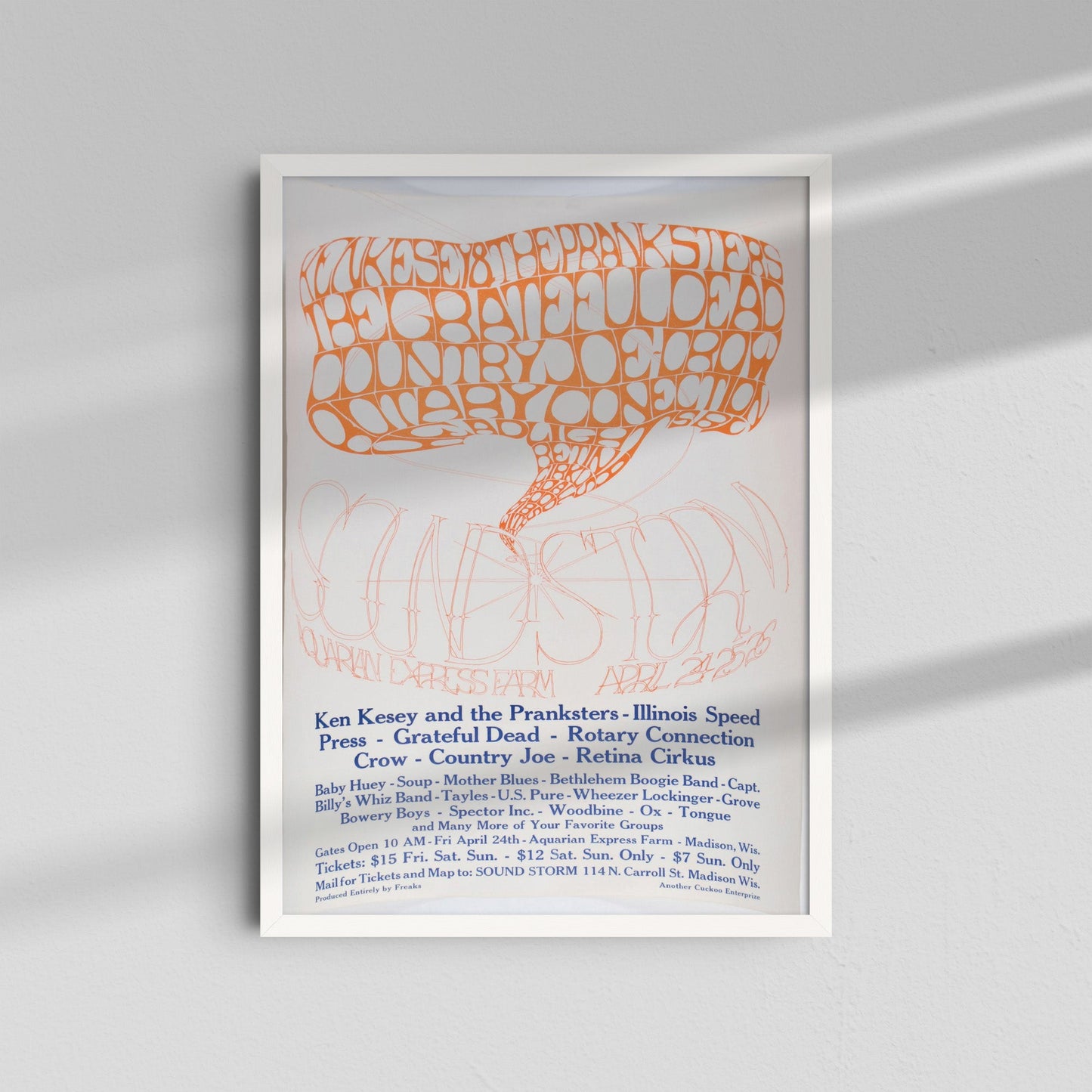 Psychedelic Poster - Orange Type