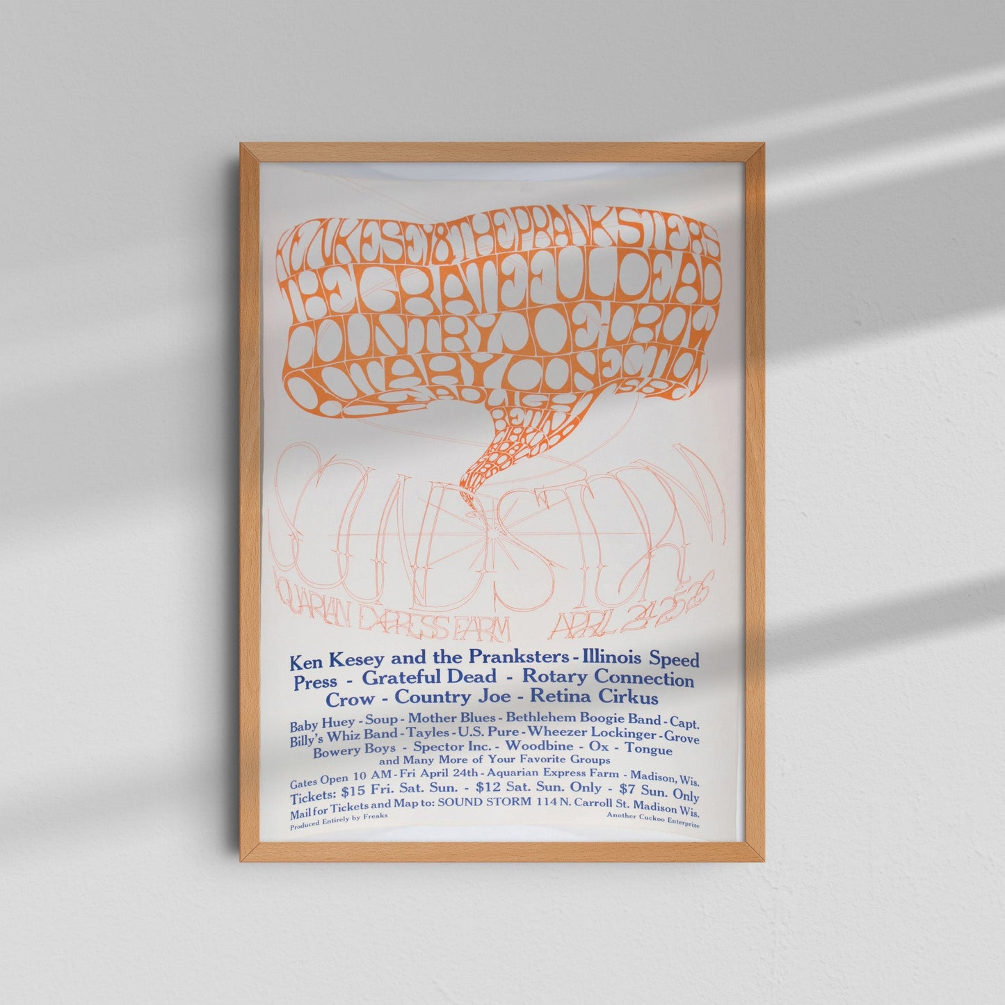 Psychedelic Poster - Orange Type