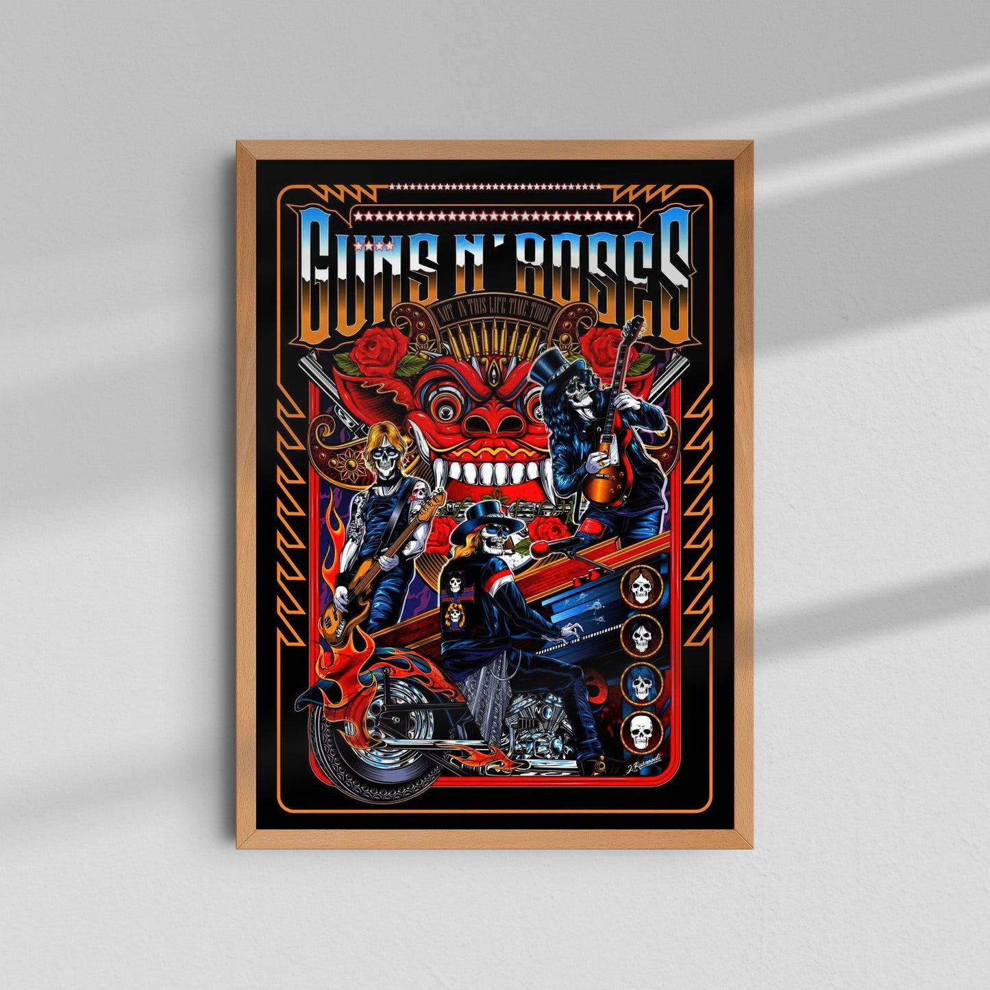 Guns N' Roses - Motorcycle Poster