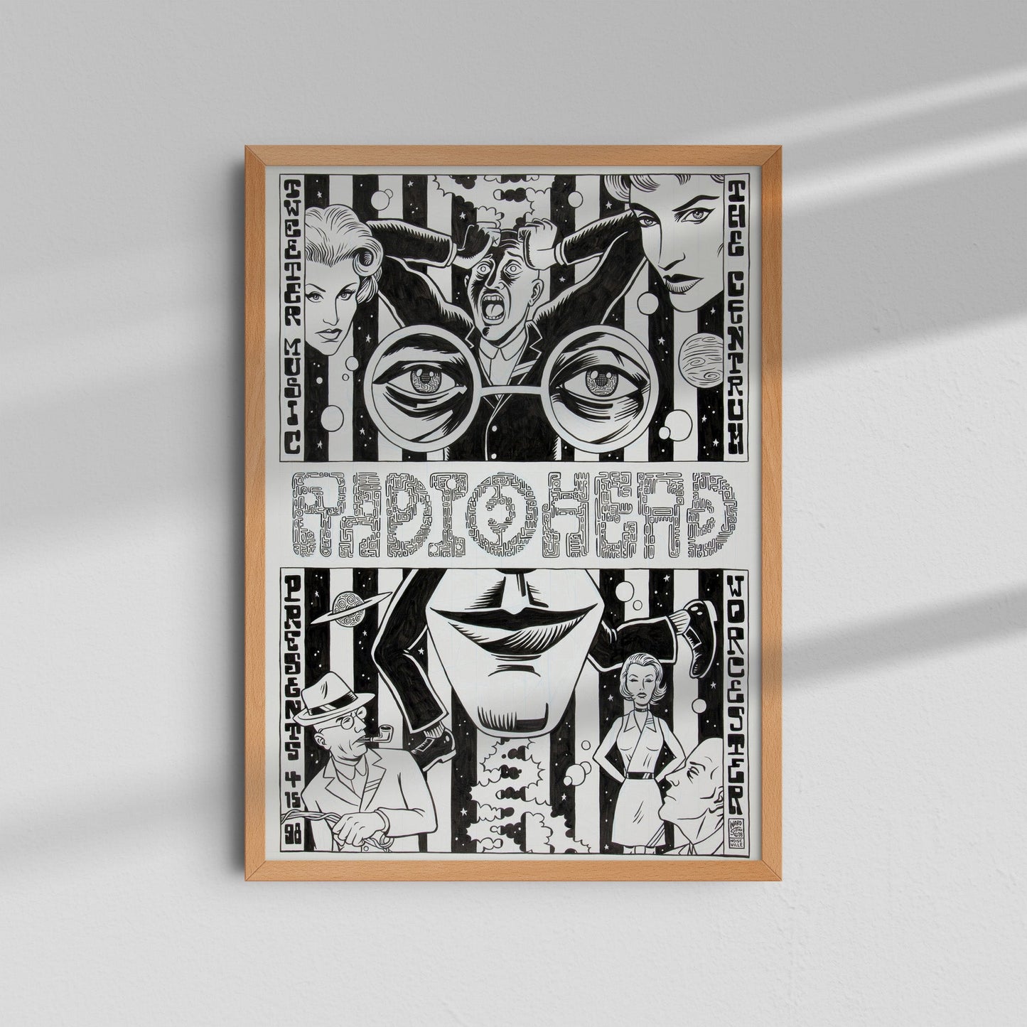Radiohead - Vintage comic-style poster