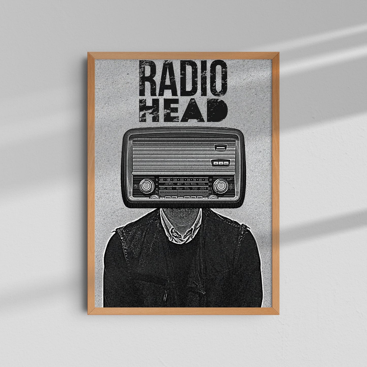 Radiohead - Retro radio head illustration