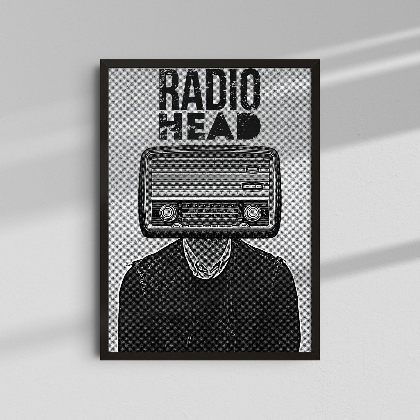 Radiohead - Retro radio head illustration