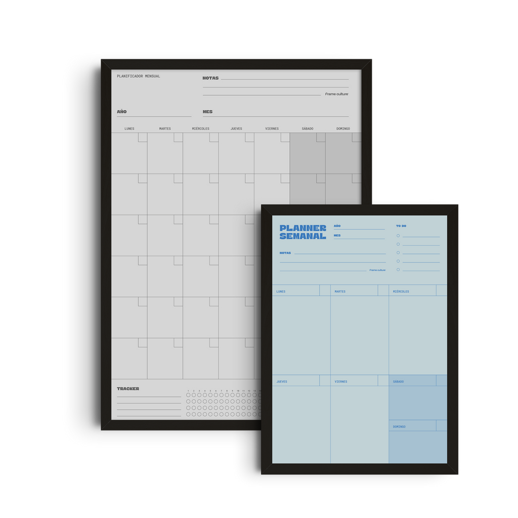 Combo Home Office: Planificador Mensual + Semanal Chico