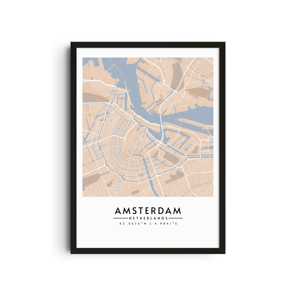 Canales de Ámsterdam - Mapas