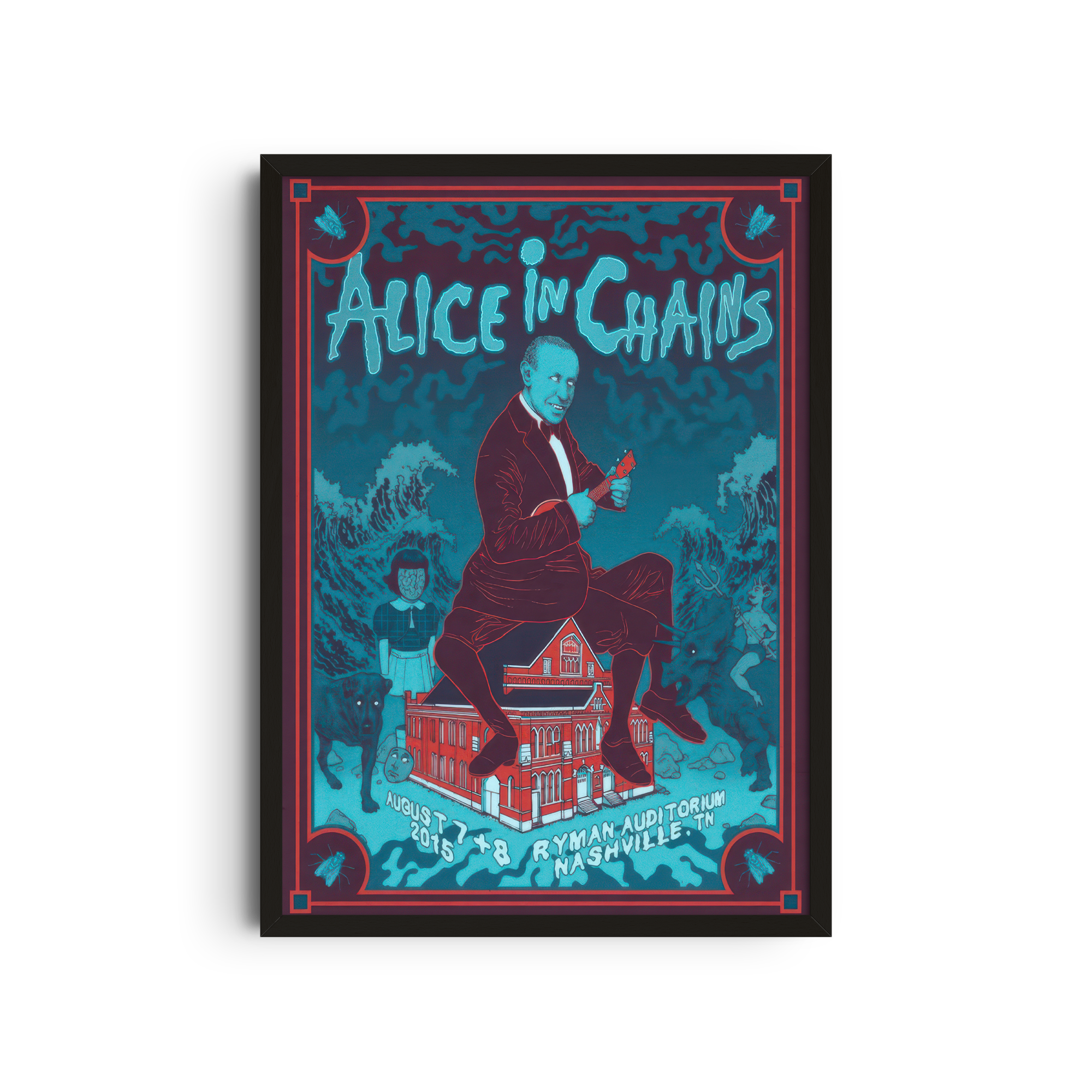Alice in Chains - Red Poster