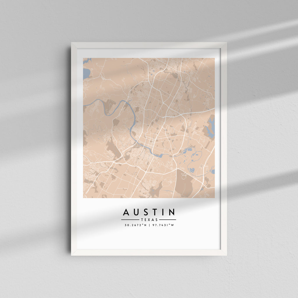 Austin Texas Vintage - Mapas