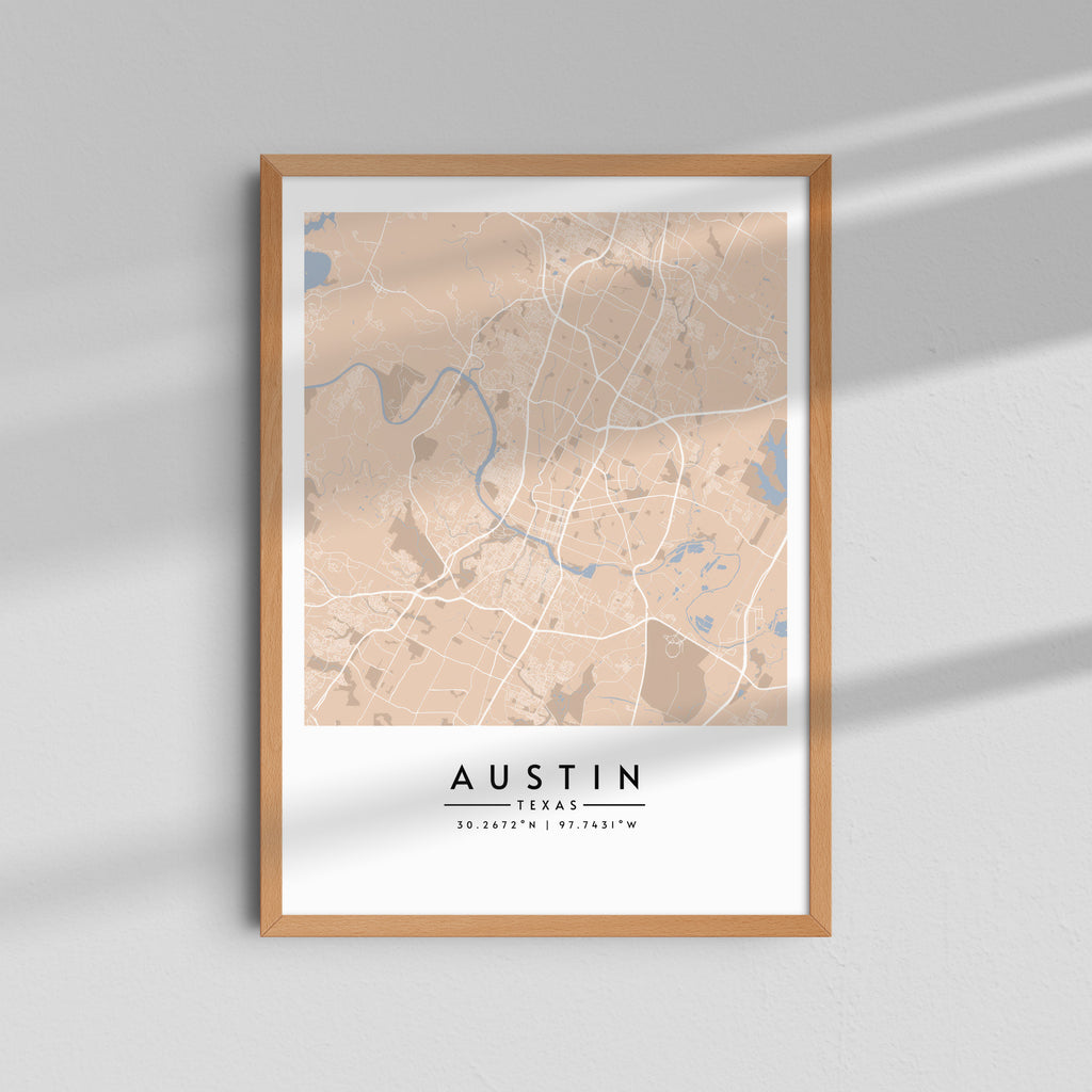 Austin Texas Vintage - Mapas