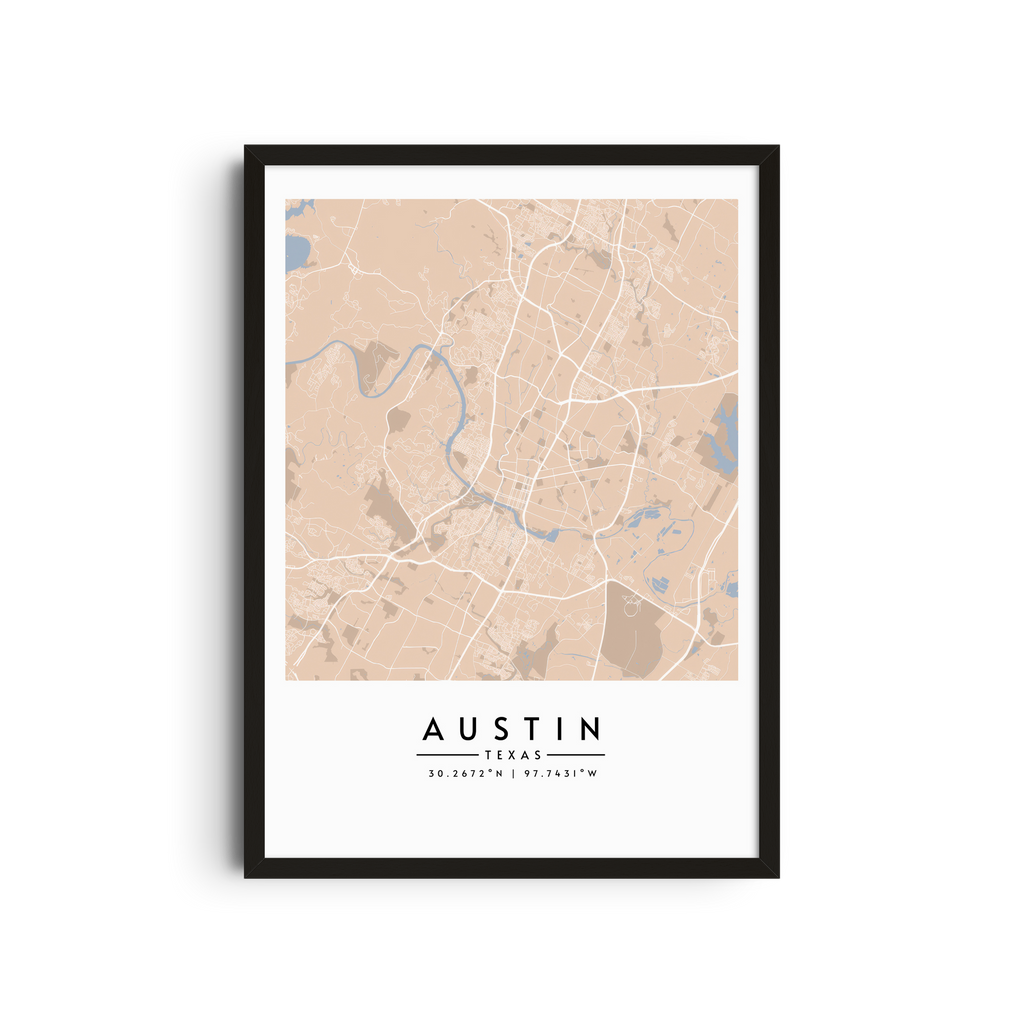 Austin Texas Vintage - Mapas