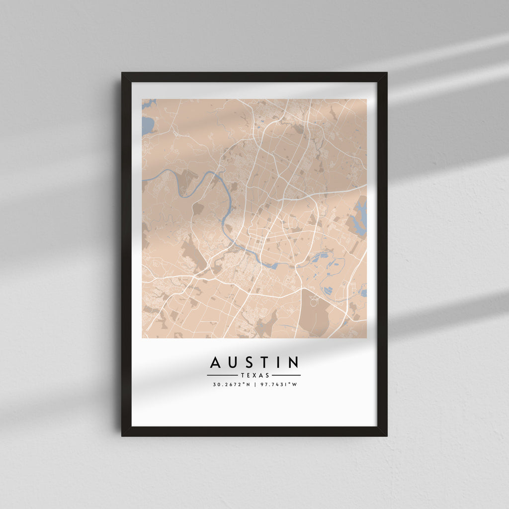 Austin Texas Vintage - Mapas