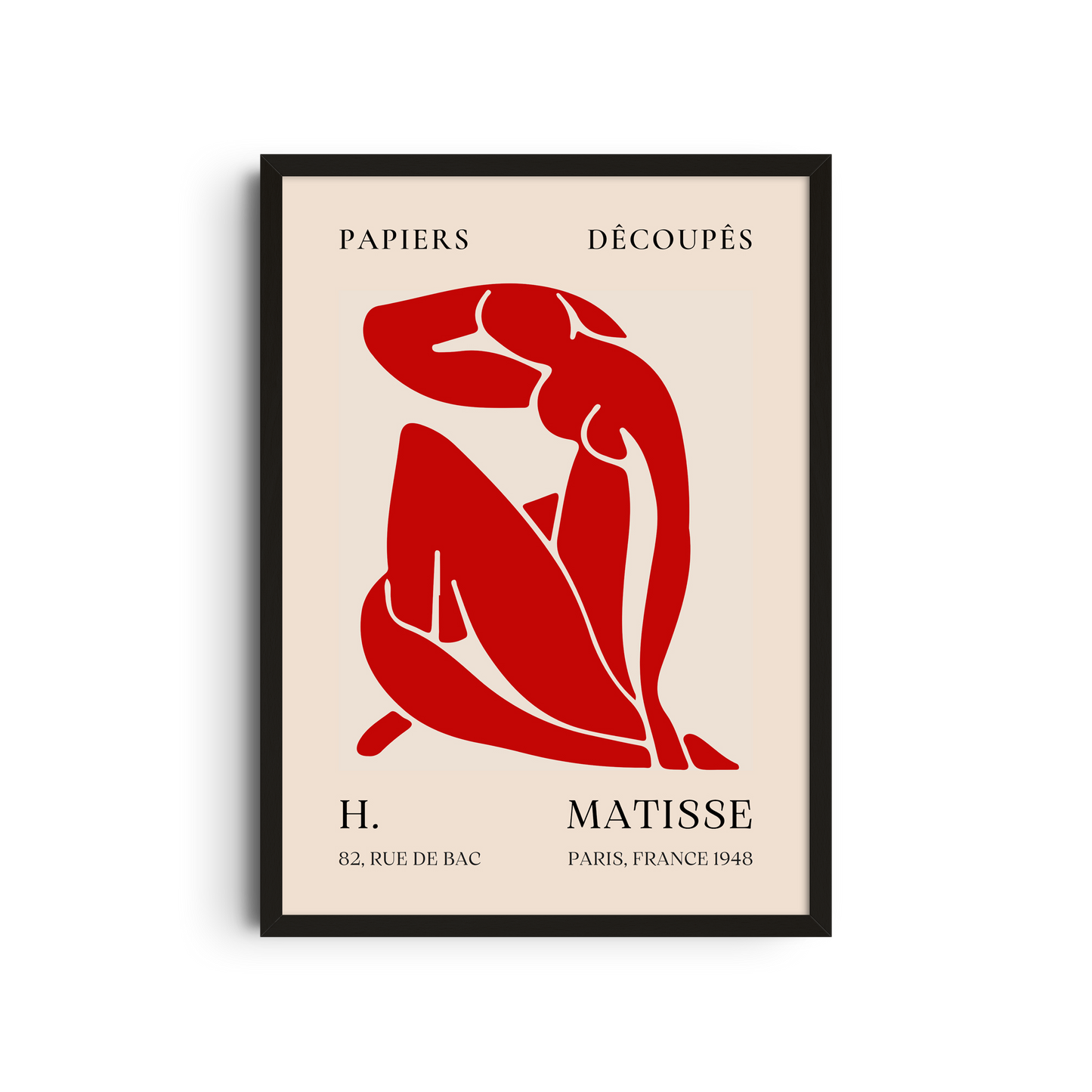 Figura Roja Recortada - Matisse