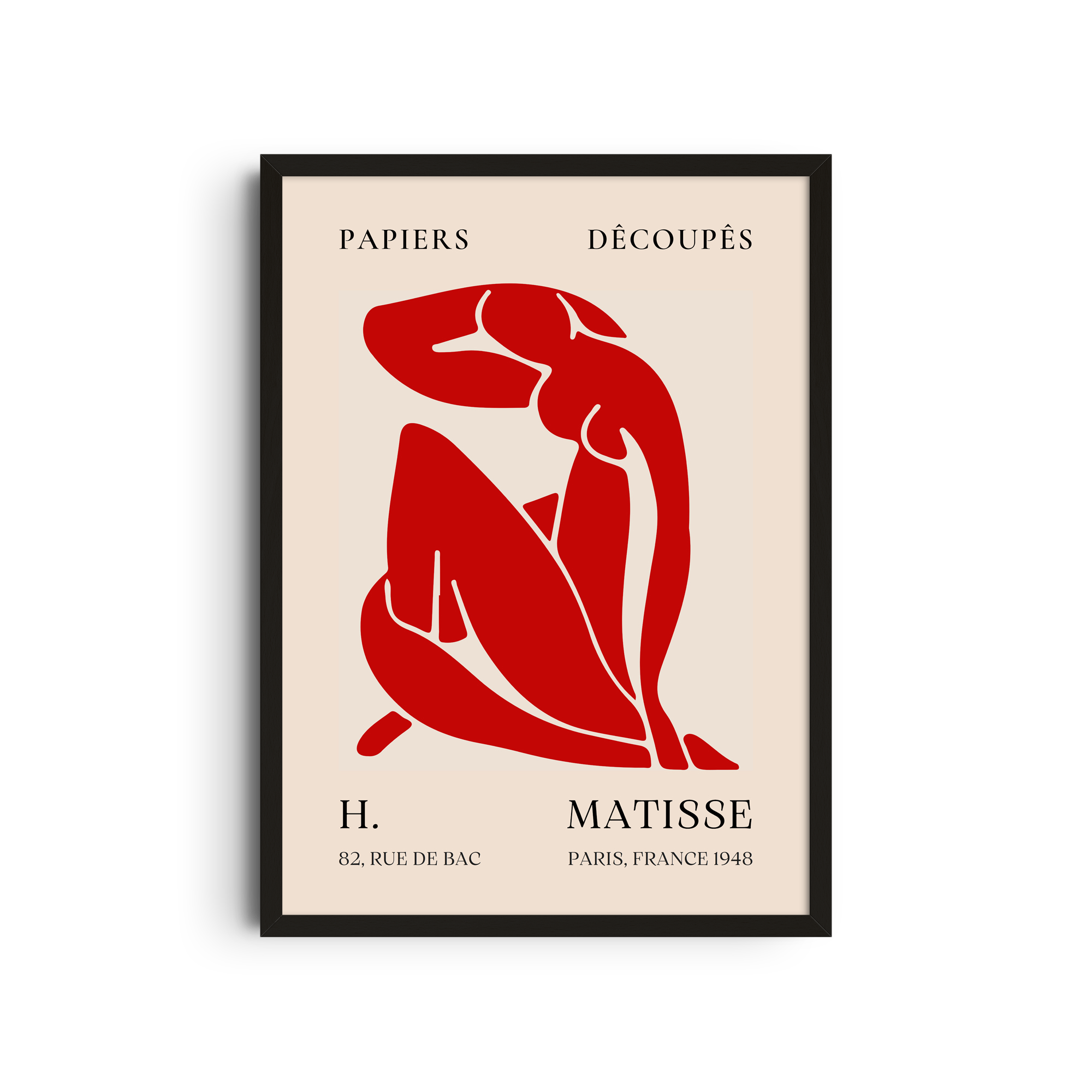 Figura Roja Recortada - Matisse