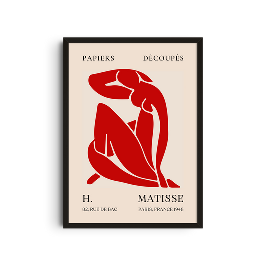 Figura Roja Recortada - Matisse
