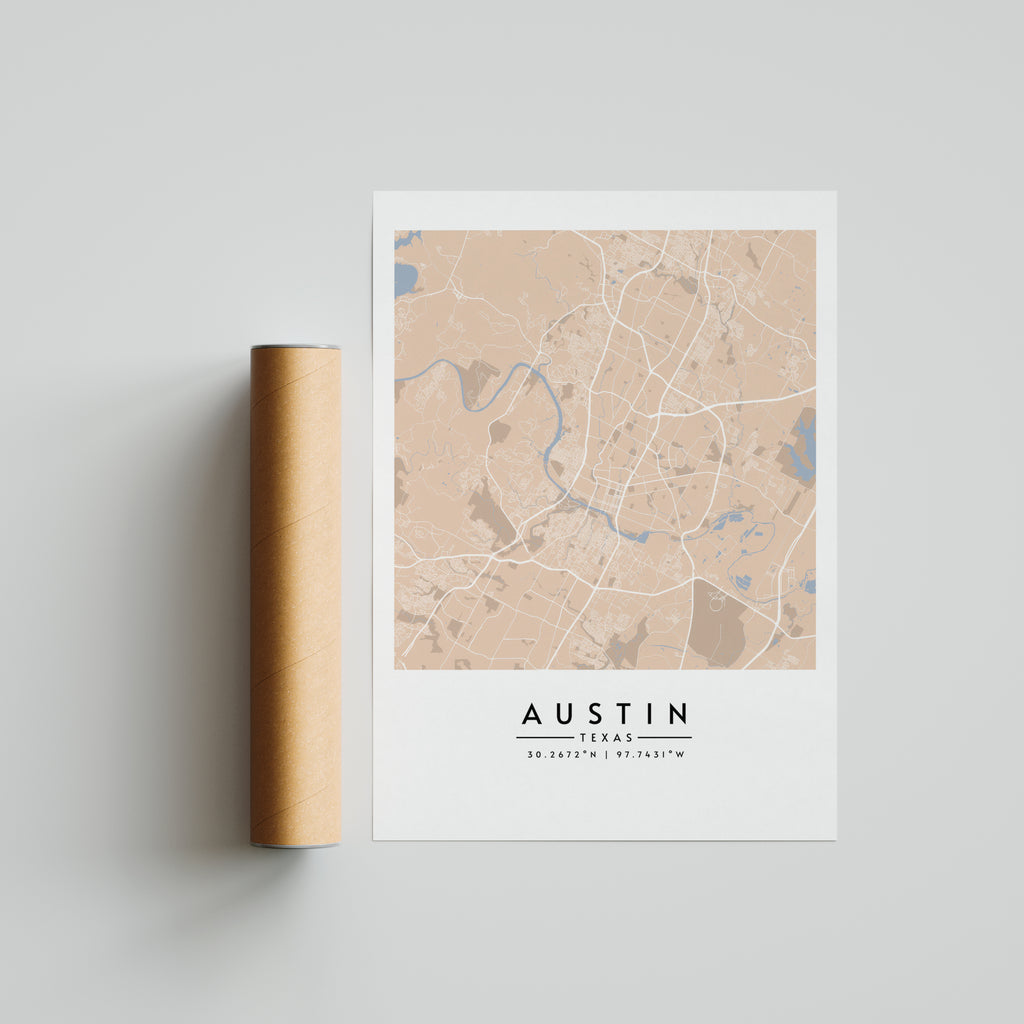 Austin Texas Vintage - Mapas