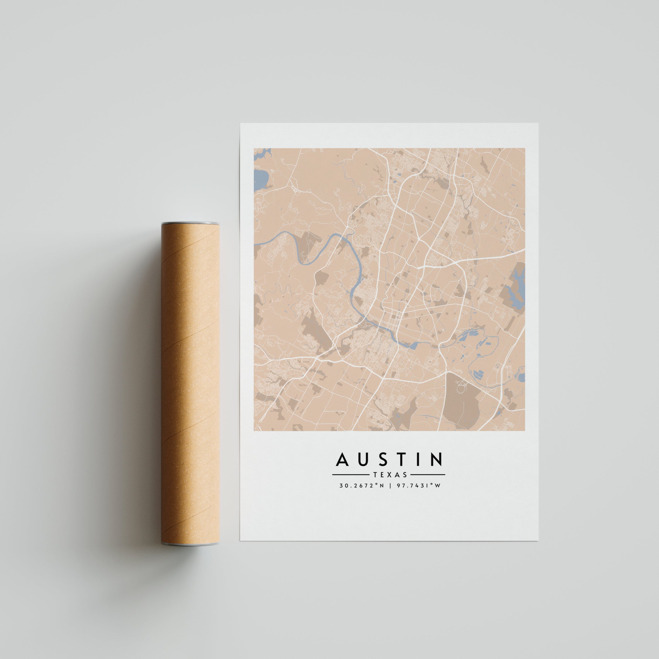 Austin Texas Vintage - Mapas