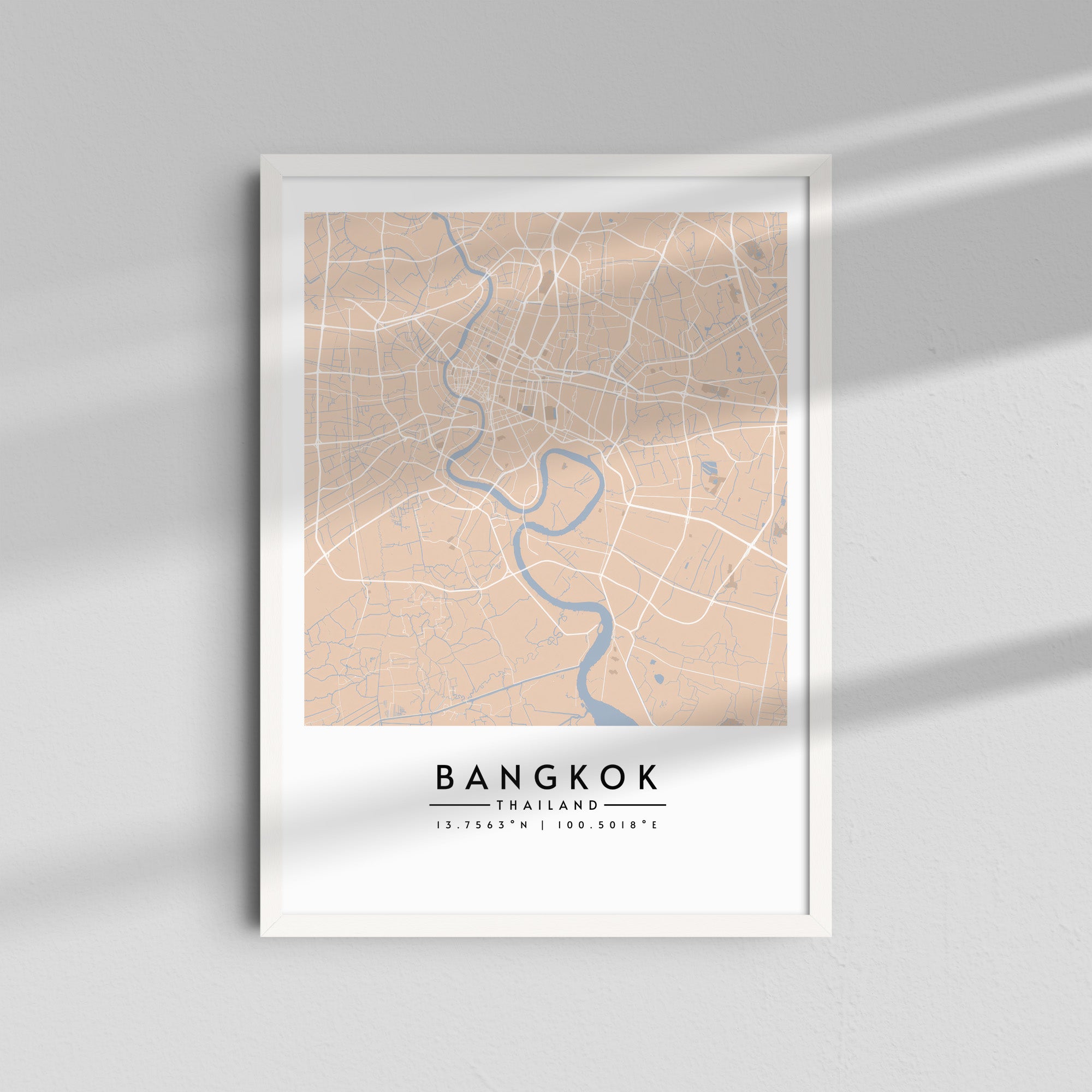 Bangkok en tonos pastel - Mapas
