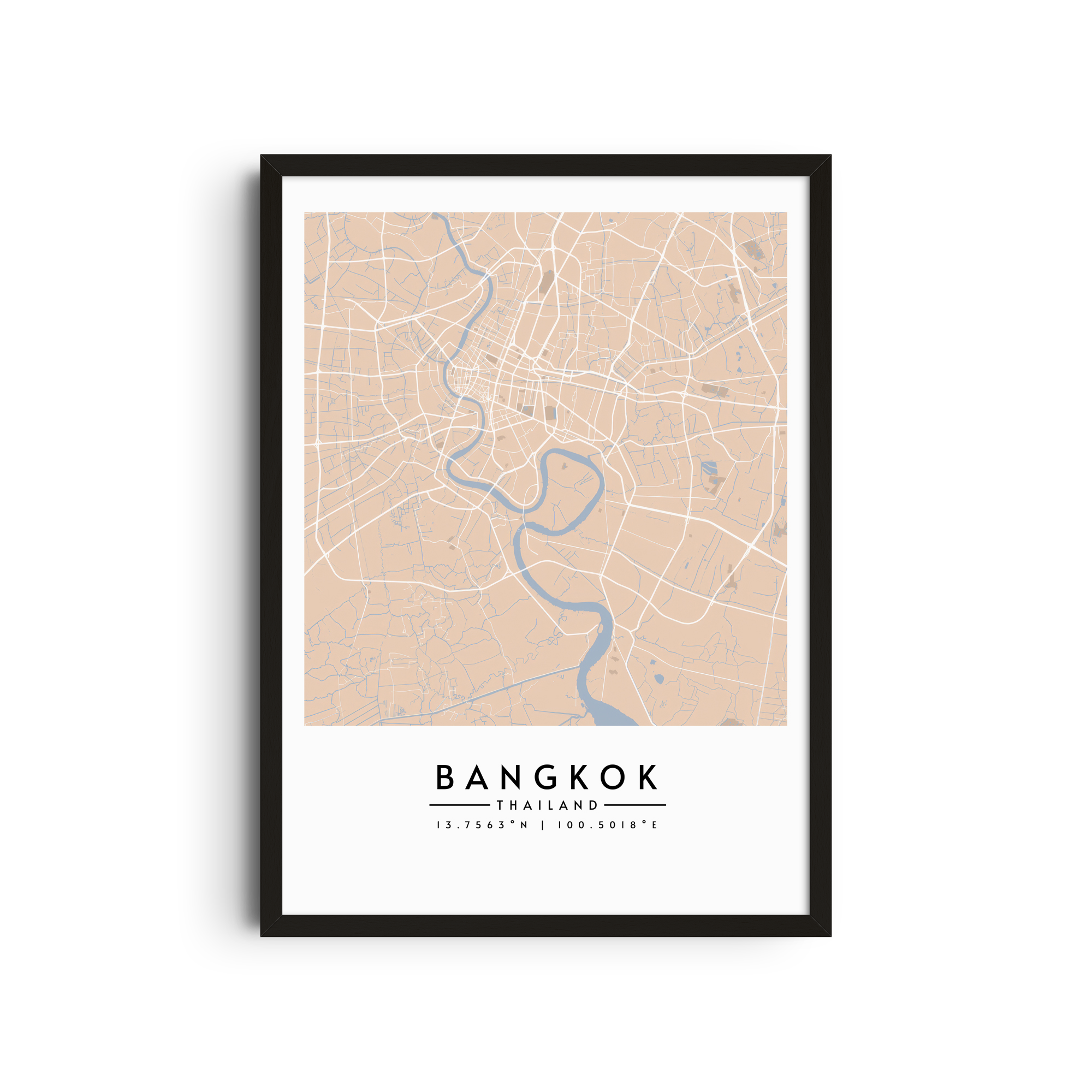 Bangkok en tonos pastel - Mapas