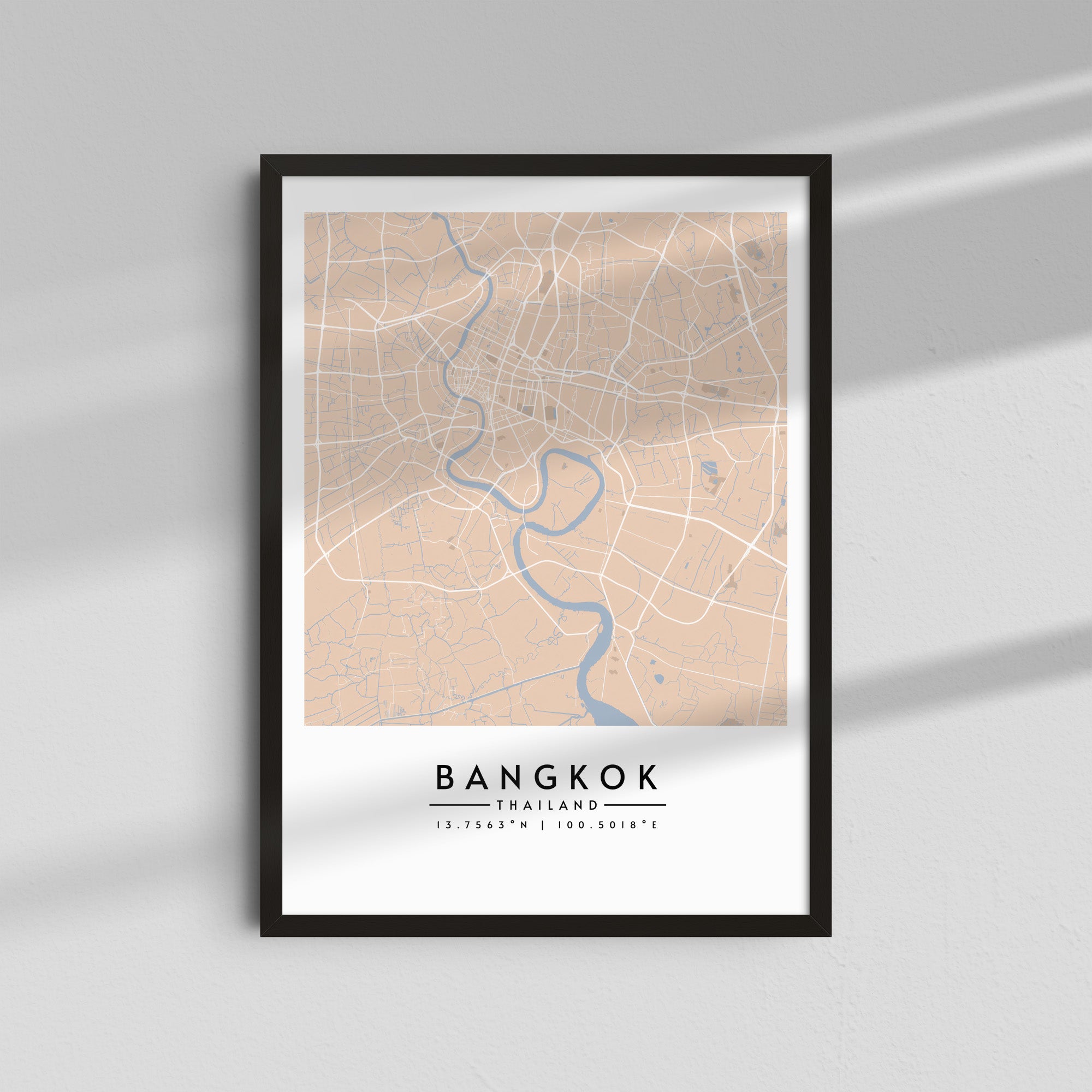 Bangkok en tonos pastel - Mapas
