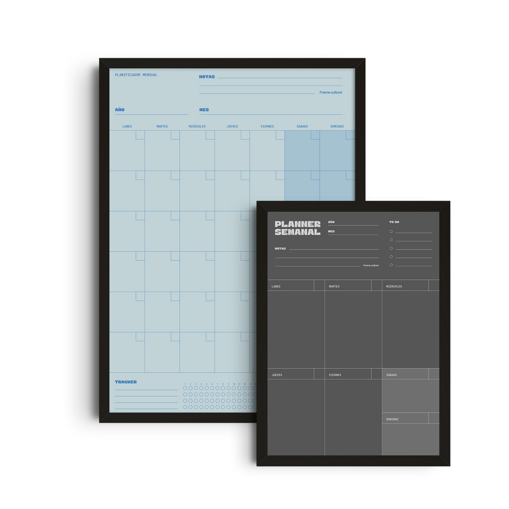 Combo Home Office: Planificador Mensual + Semanal Chico