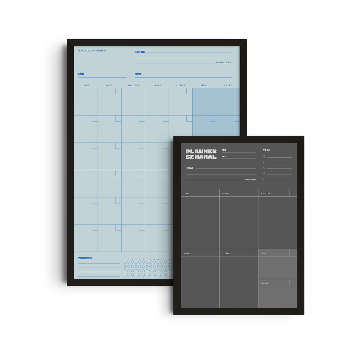 Combo Home Office: Planificador Mensual + Semanal Chico