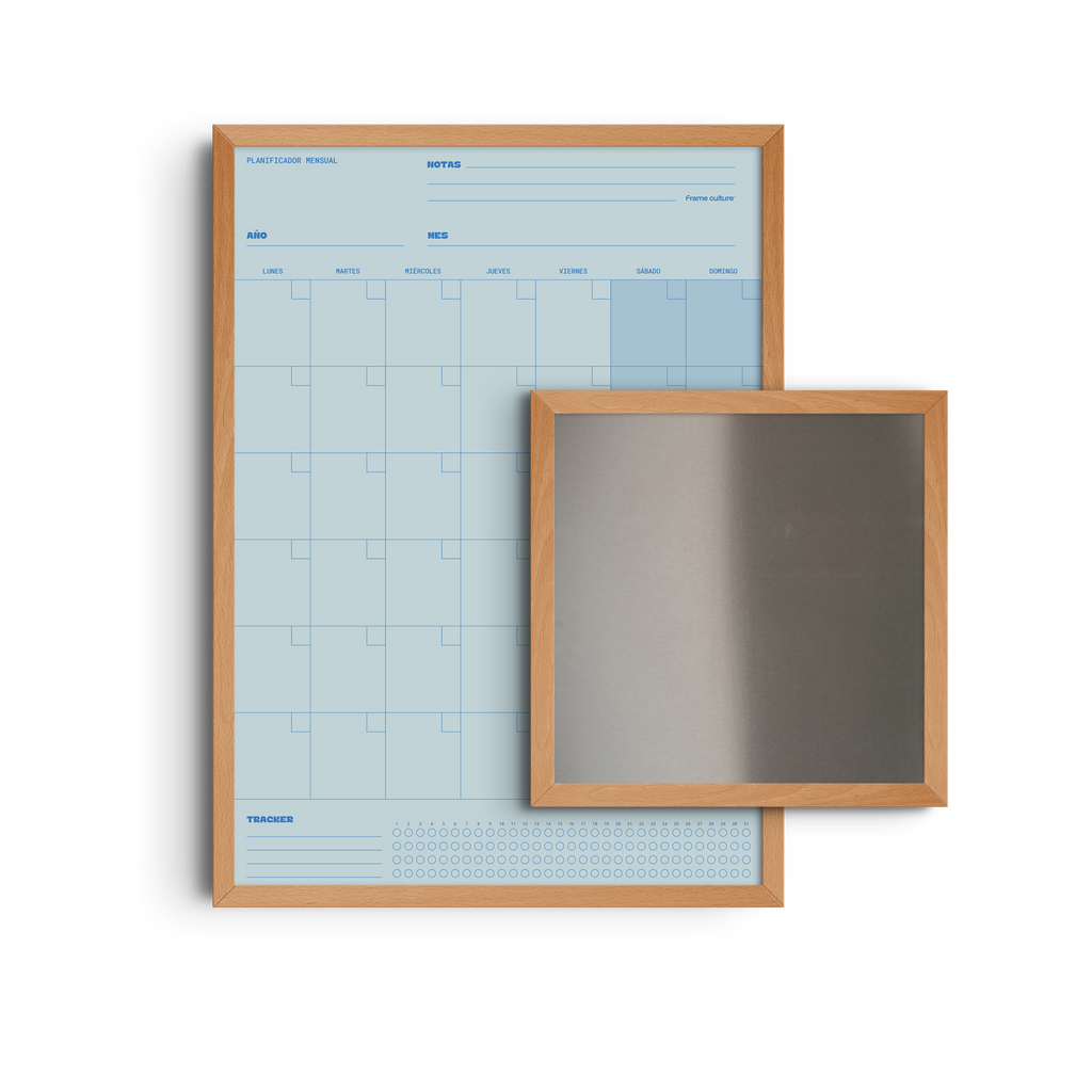 Combo Home Office: Planificador Mensual + Inox Cuadrada