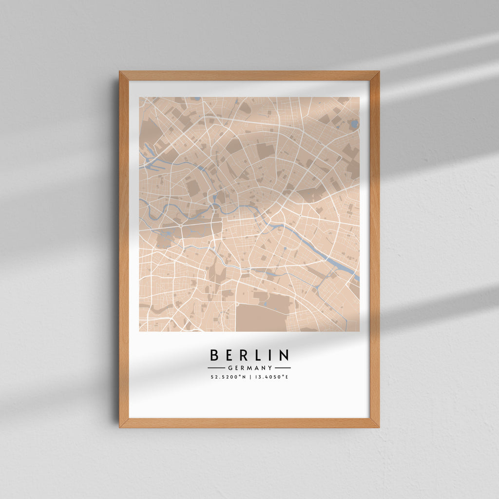 Berlín en tonos arena - Mapas