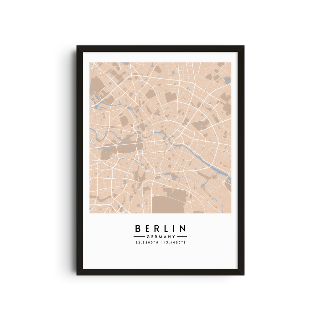 Berlín en tonos arena - Mapas