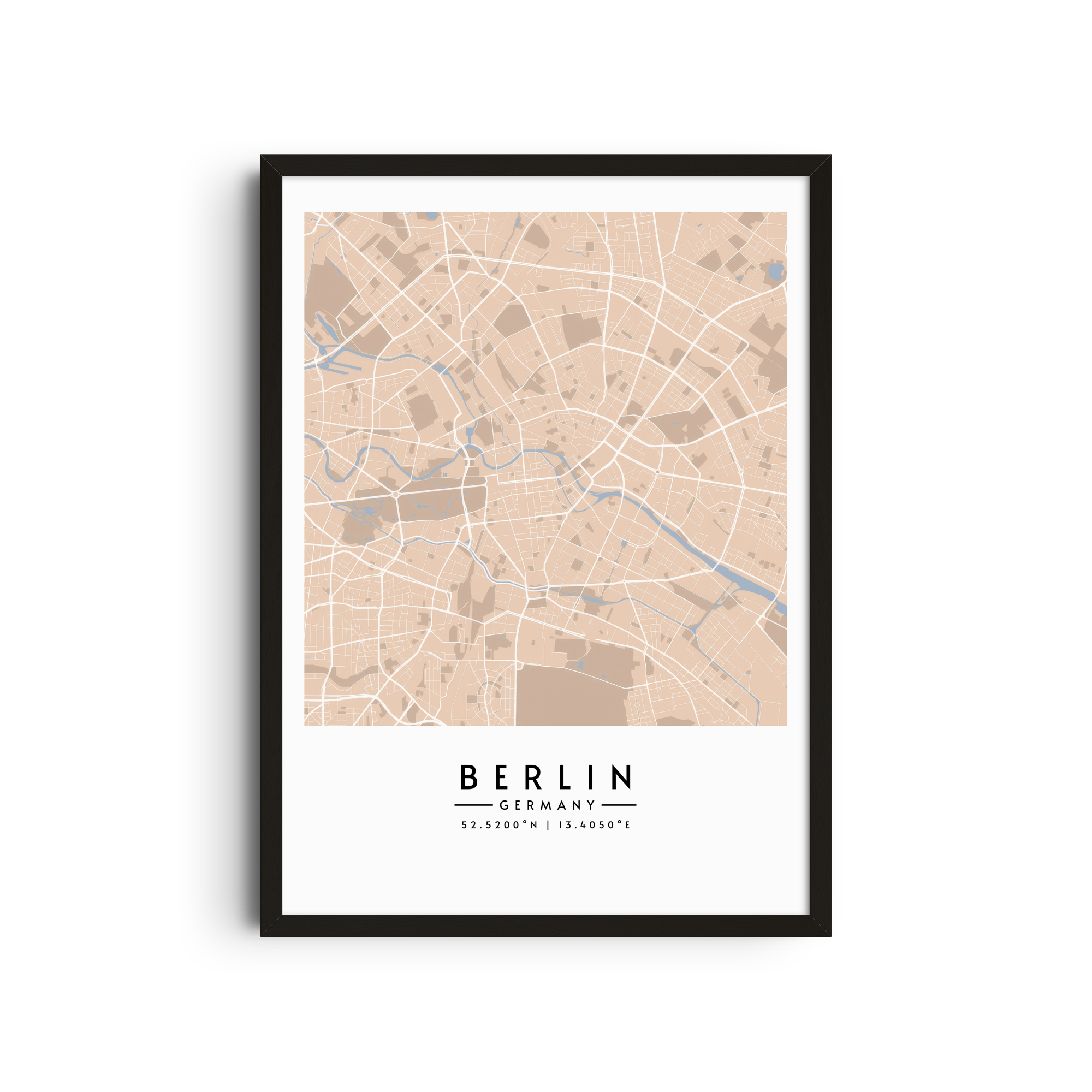 Berlín en tonos arena - Mapas