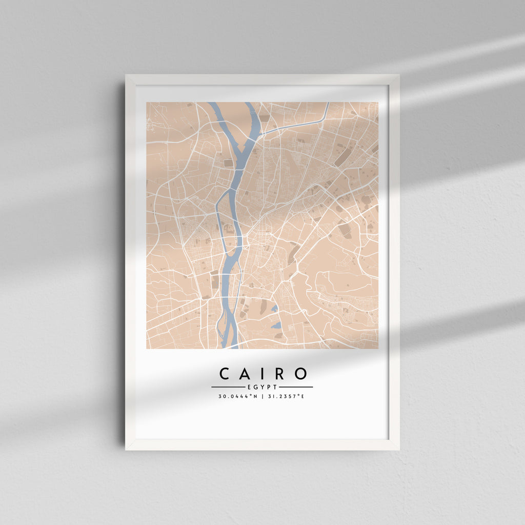 Cairo en tonos arena - Mapas