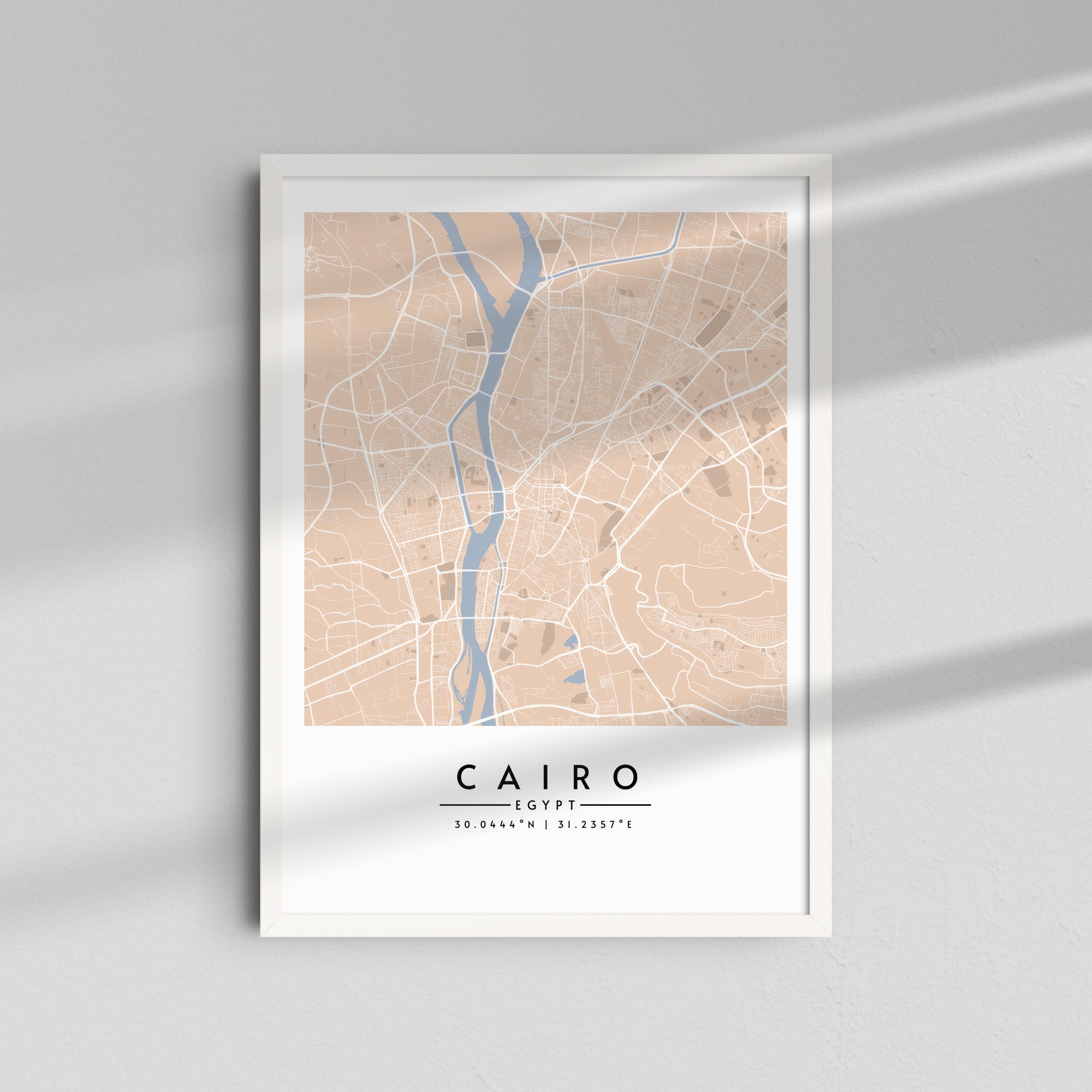 Cairo en tonos arena - Mapas