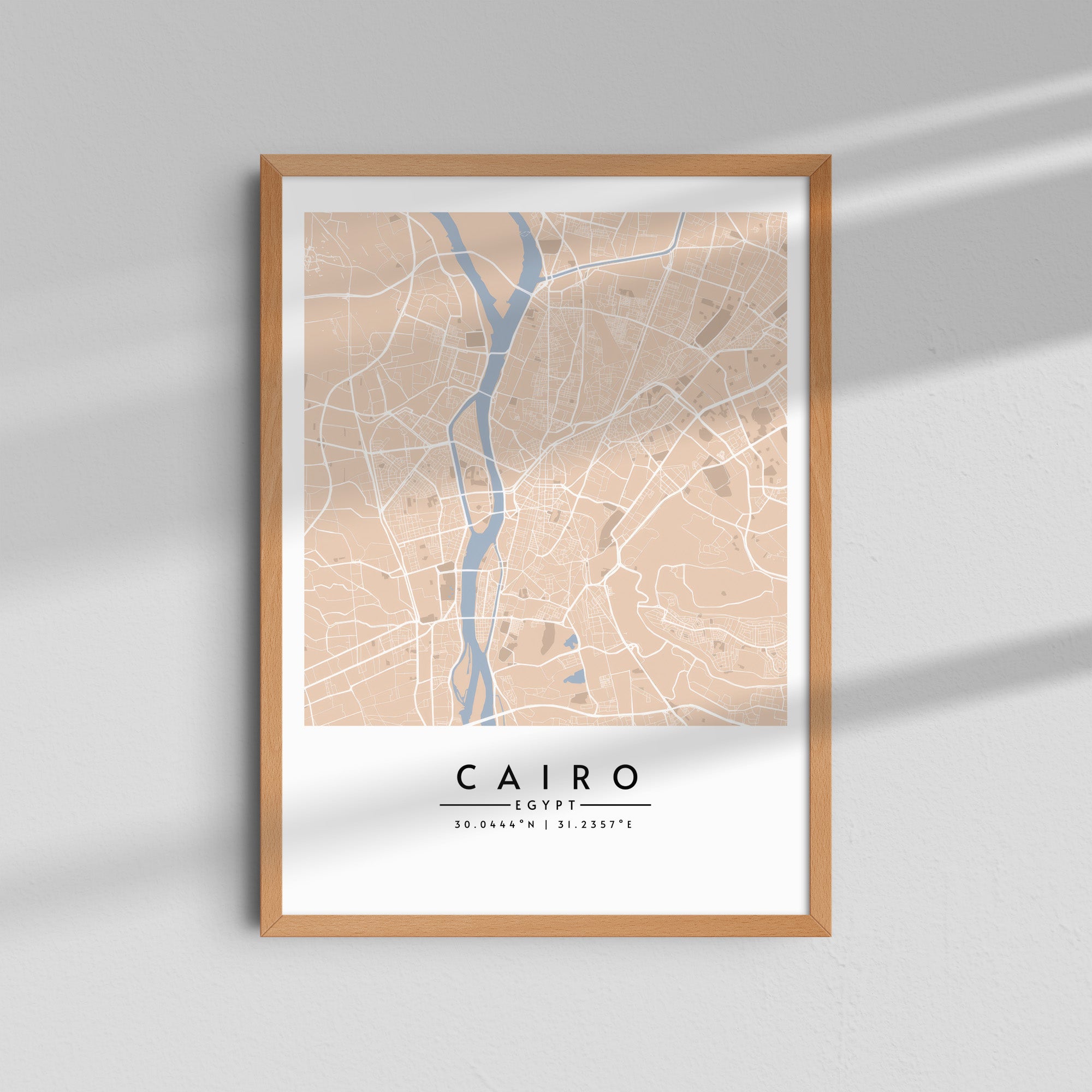 Cairo en tonos arena - Mapas