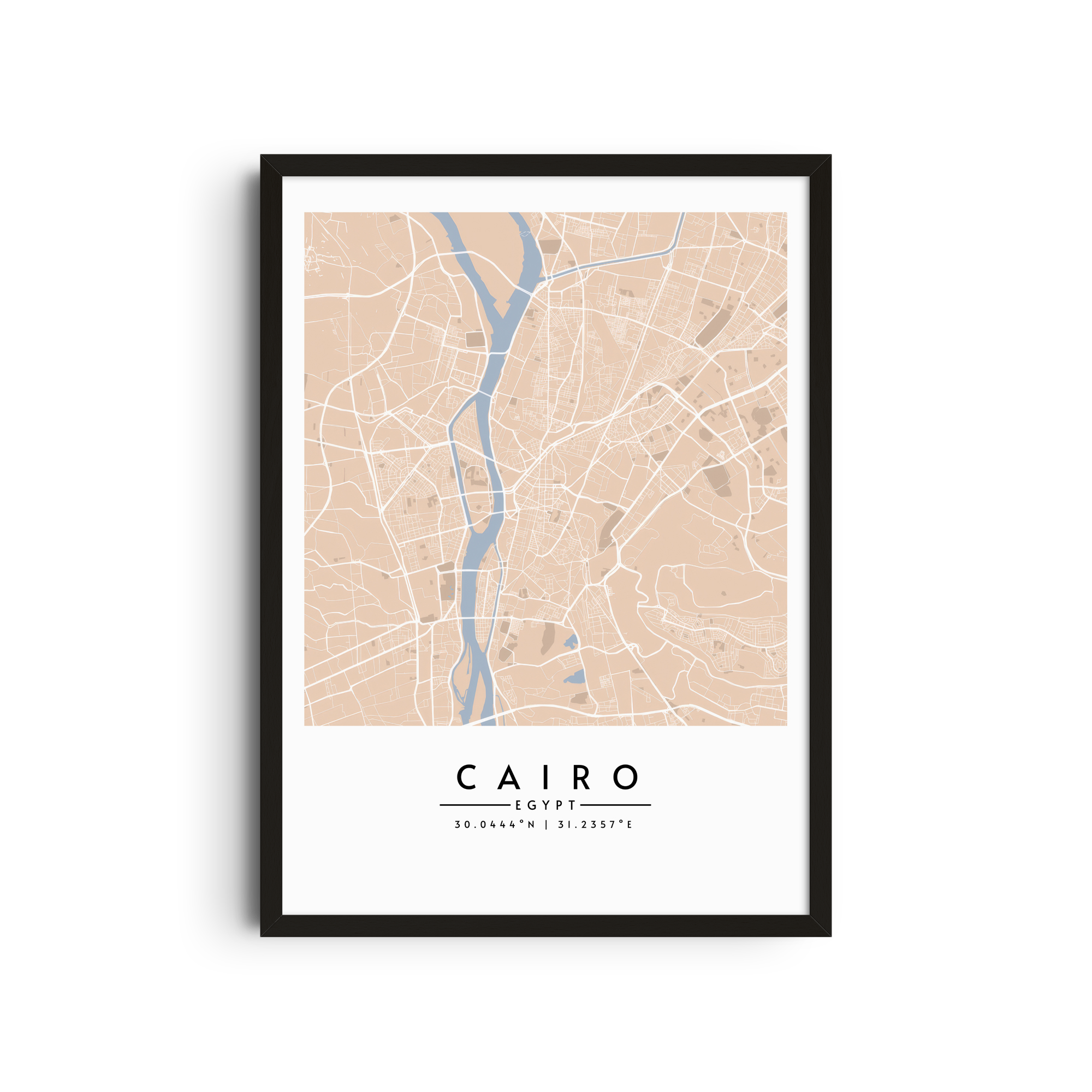 Cairo en tonos arena - Mapas