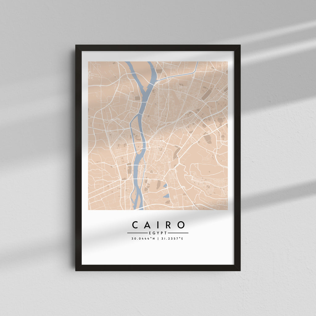 Cairo en tonos arena - Mapas