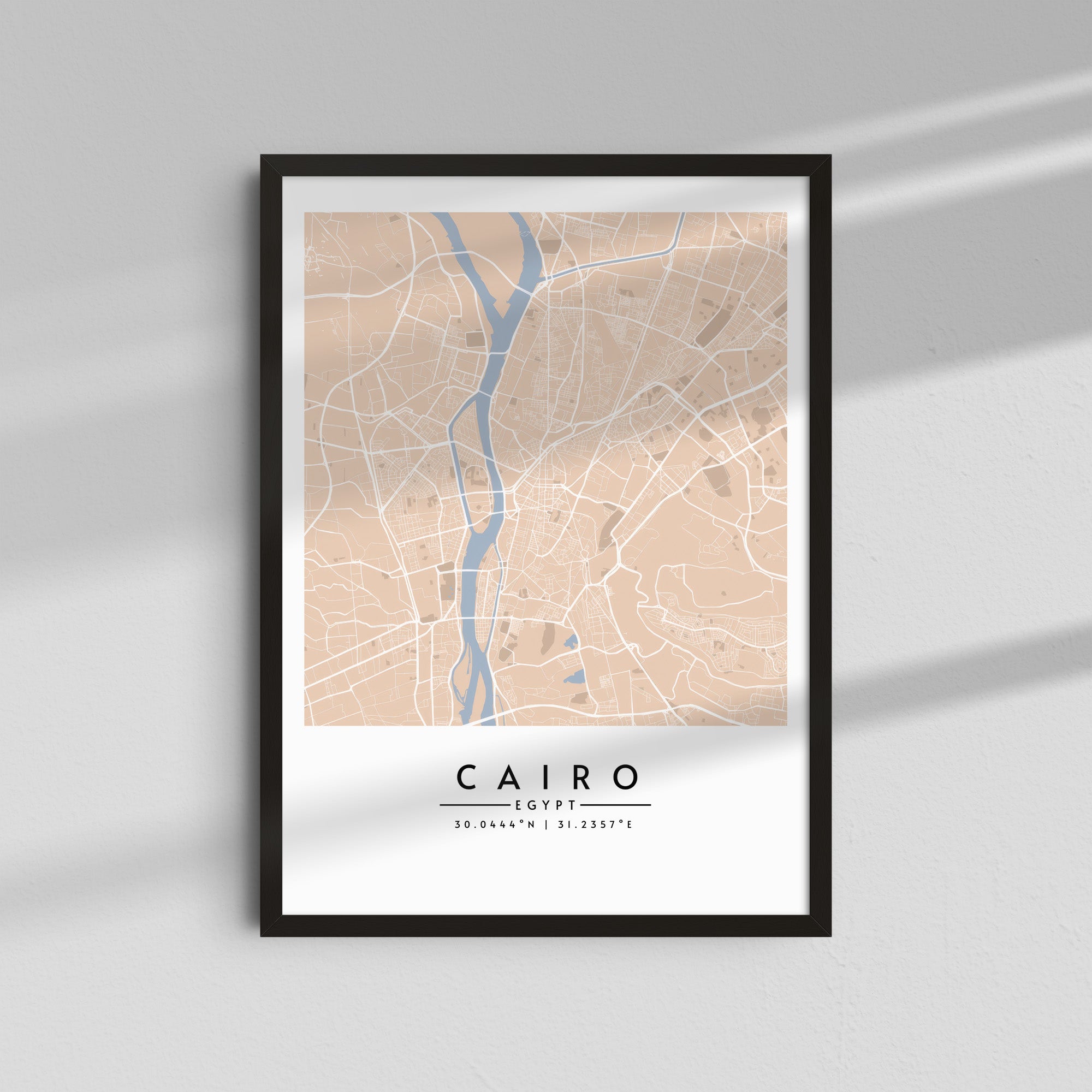 Cairo en tonos arena - Mapas
