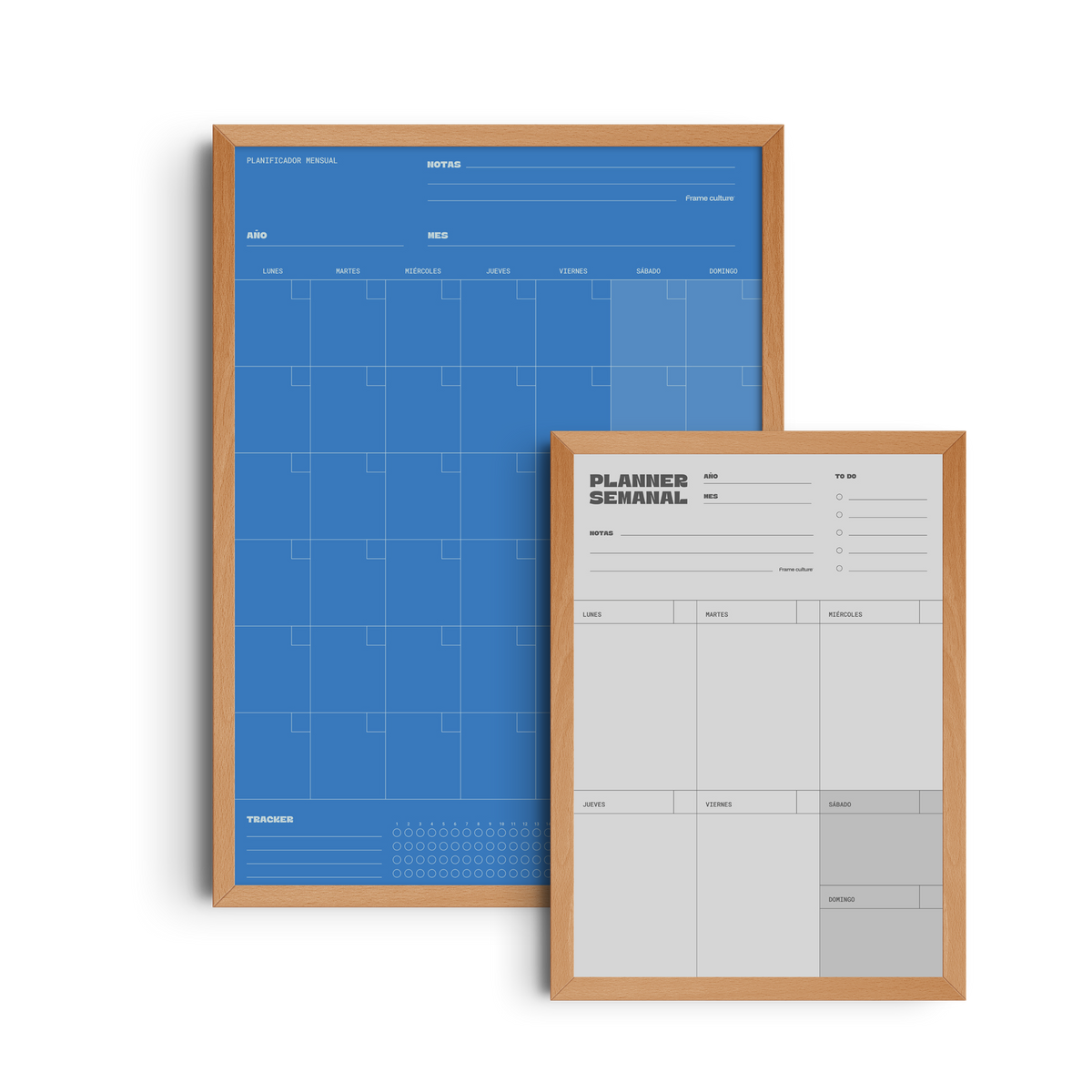 Combo Home Office: Planificador Mensual + Semanal Chico