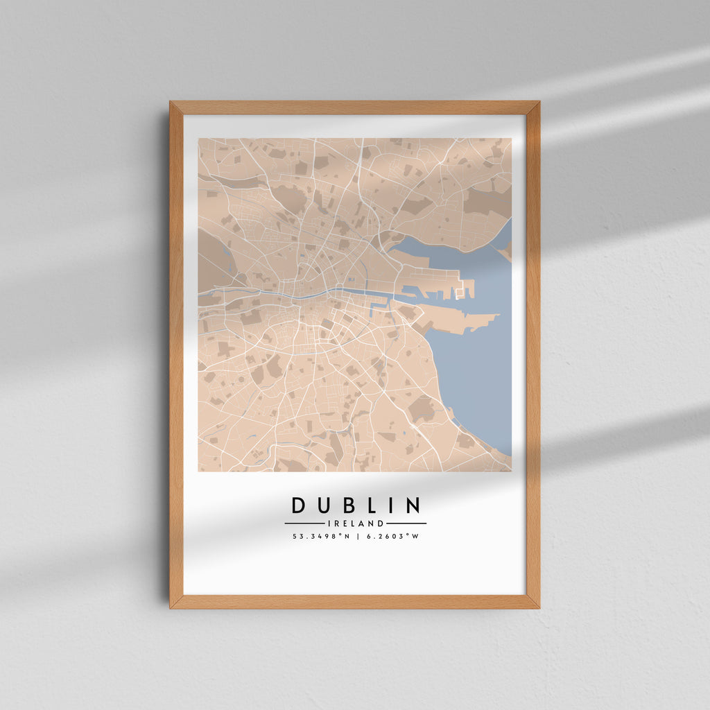 Dublín en tonos pastel - Mapas