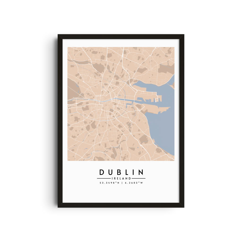 Dublín en tonos pastel - Mapas